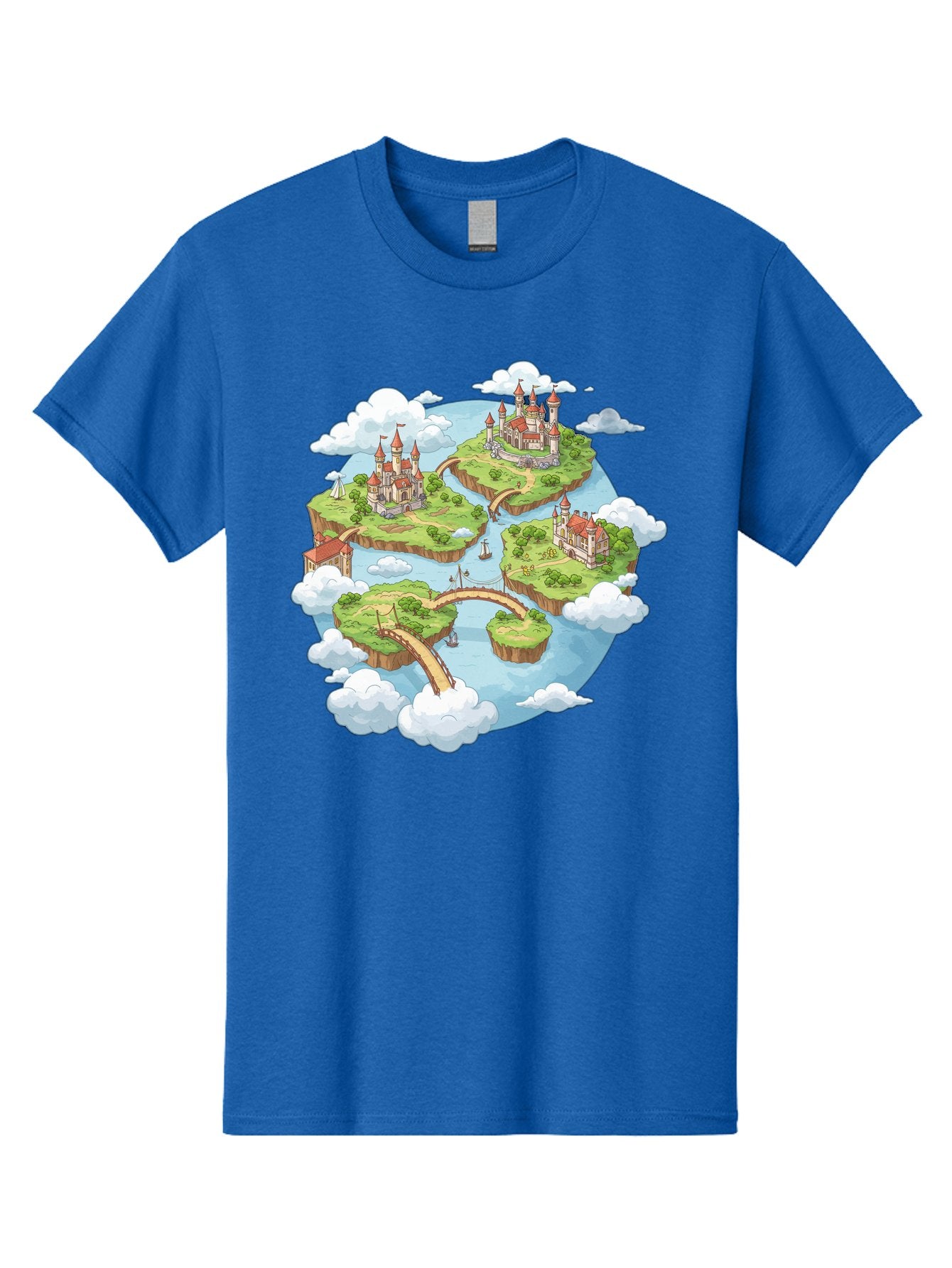 Floating-Islands-With-Castles Men'S Graphic Tee, 100% Cotton, Comfortable Casual Summer Wear, Machine Washable, Vintage Camera, Old Camera, Antique Camera, Black Camera, Classic Photography, Photography Equipment, Nostalgic Device, Baf074 7