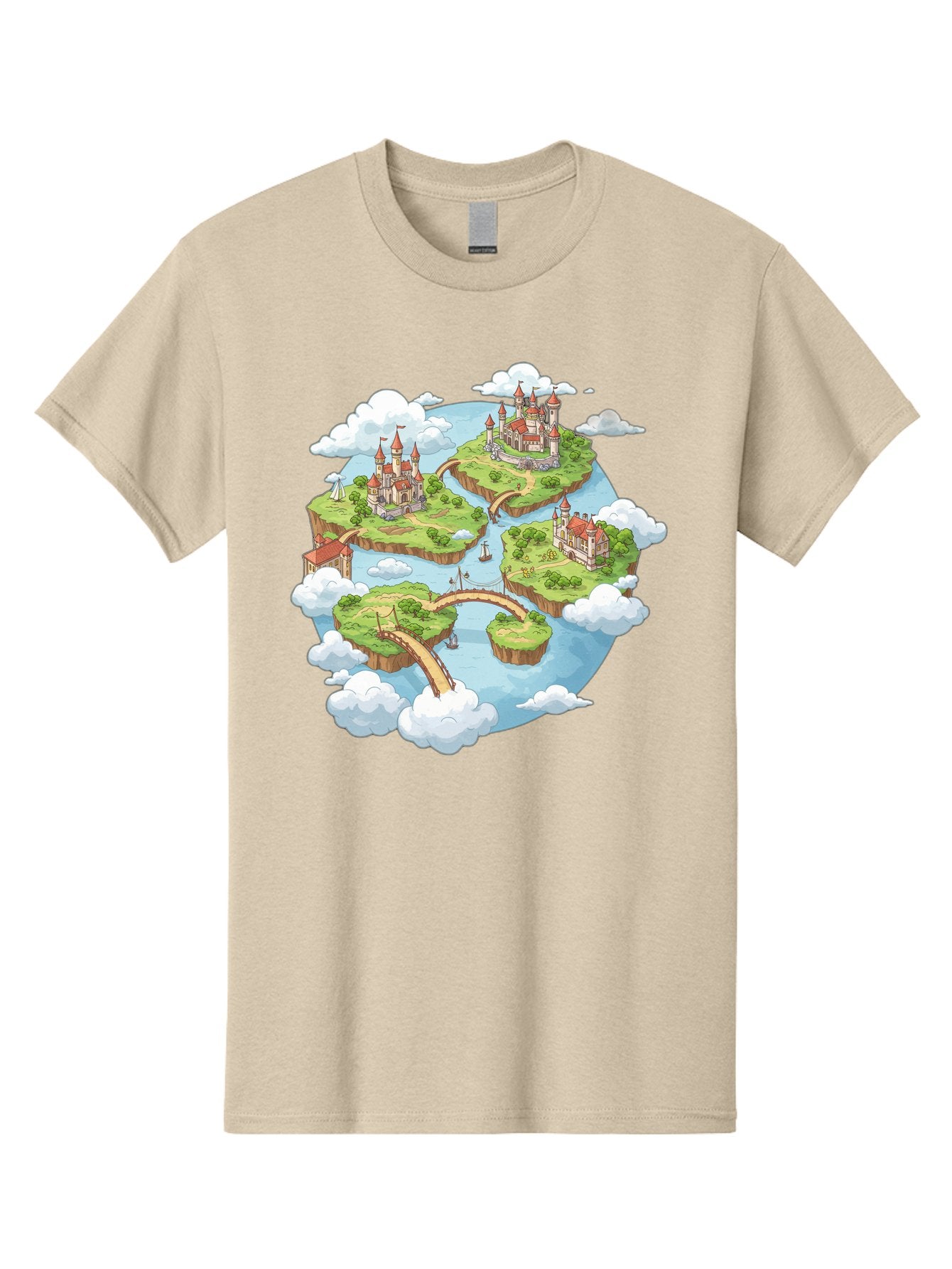 Floating-Islands-With-Castles Men'S Graphic Tee, 100% Cotton, Comfortable Casual Summer Wear, Machine Washable, Vintage Camera, Old Camera, Antique Camera, Black Camera, Classic Photography, Photography Equipment, Nostalgic Device, Baf074 14