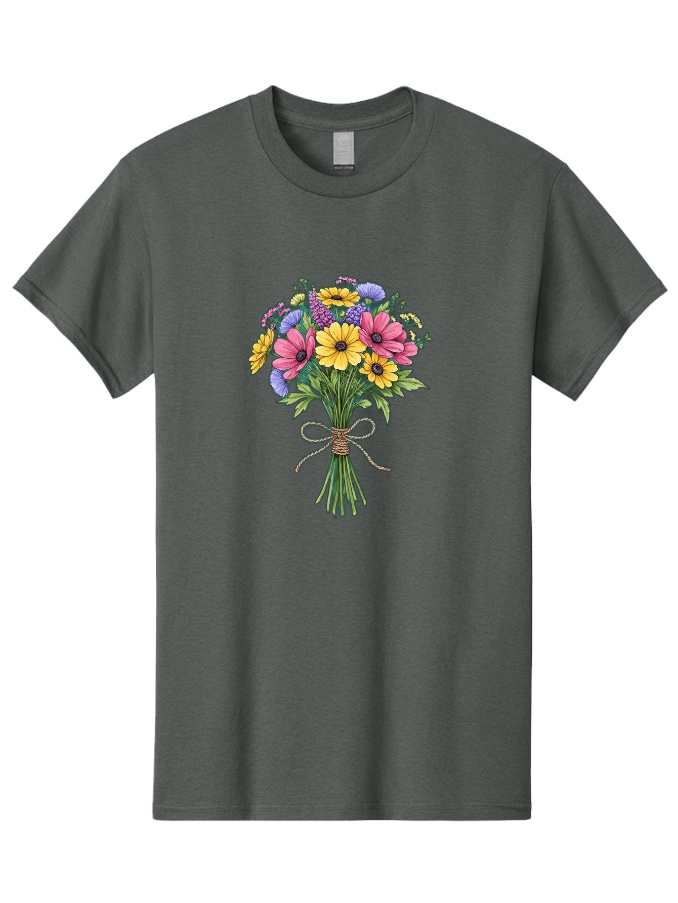 Floral-Bouquet-5 Men'S Graphic Tee, 100% Cotton, Comfortable Casual Summer Wear, Machine Washable, Vintage Camera, Old Camera, Antique Camera, Black Camera, Classic Photography, Photography Equipment, Nostalgic Device, Film Camera, Camera Art Baf080 5
