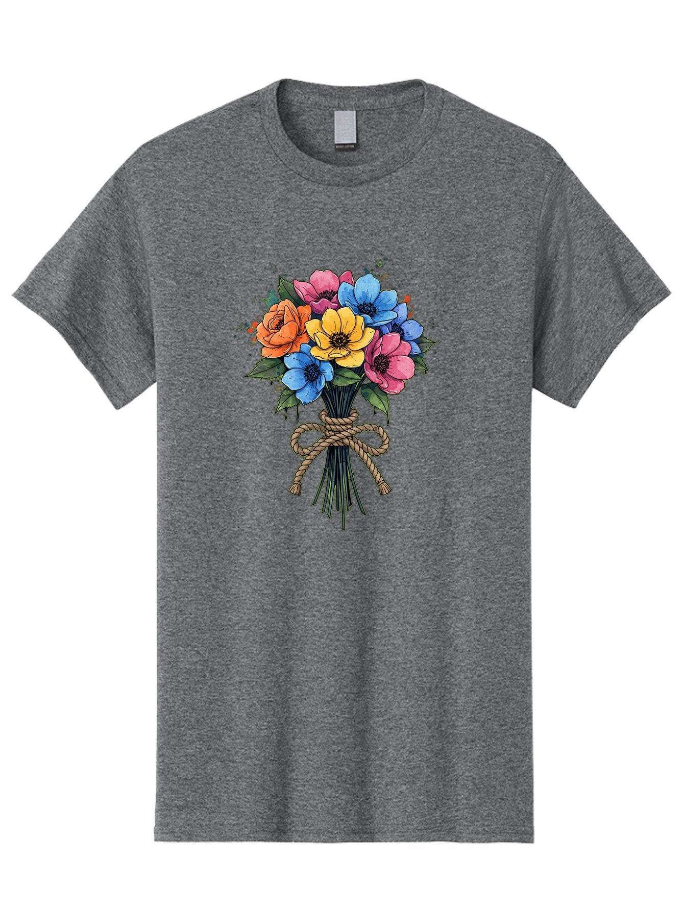 Floral-Bouquet Men'S Graphic Tee, 100% Cotton, Comfortable Casual Summer Wear, Machine Washable, Vintage Camera, Old Camera, Antique Camera, Black Camera, Classic Photography, Photography Equipment, Nostalgic Device, Film Camera, Camera Art Baf083 3
