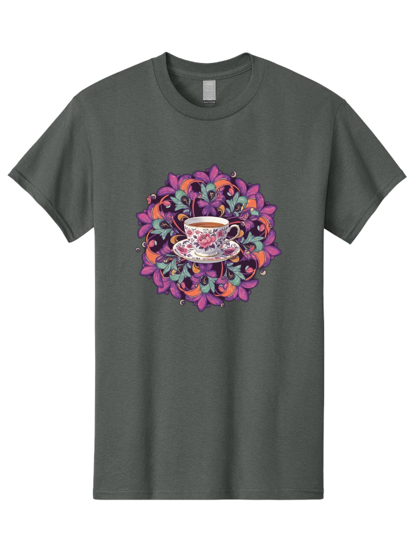 Floral-Tea-Cup Men'S Graphic Tee, 100% Cotton, Comfortable Casual Summer Wear, Machine Washable, Vintage Camera, Old Camera, Antique Camera, Black Camera, Classic Photography, Photography Equipment, Nostalgic Device, Film Camera, Camera Art Baf086 13