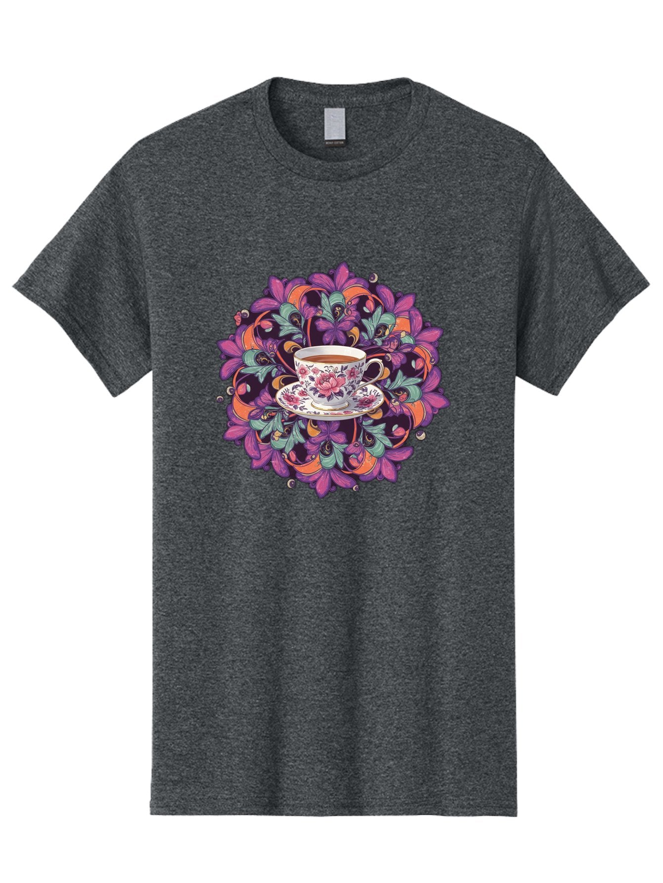 Floral-Tea-Cup Men'S Graphic Tee, 100% Cotton, Comfortable Casual Summer Wear, Machine Washable, Vintage Camera, Old Camera, Antique Camera, Black Camera, Classic Photography, Photography Equipment, Nostalgic Device, Film Camera, Camera Art Baf086 11