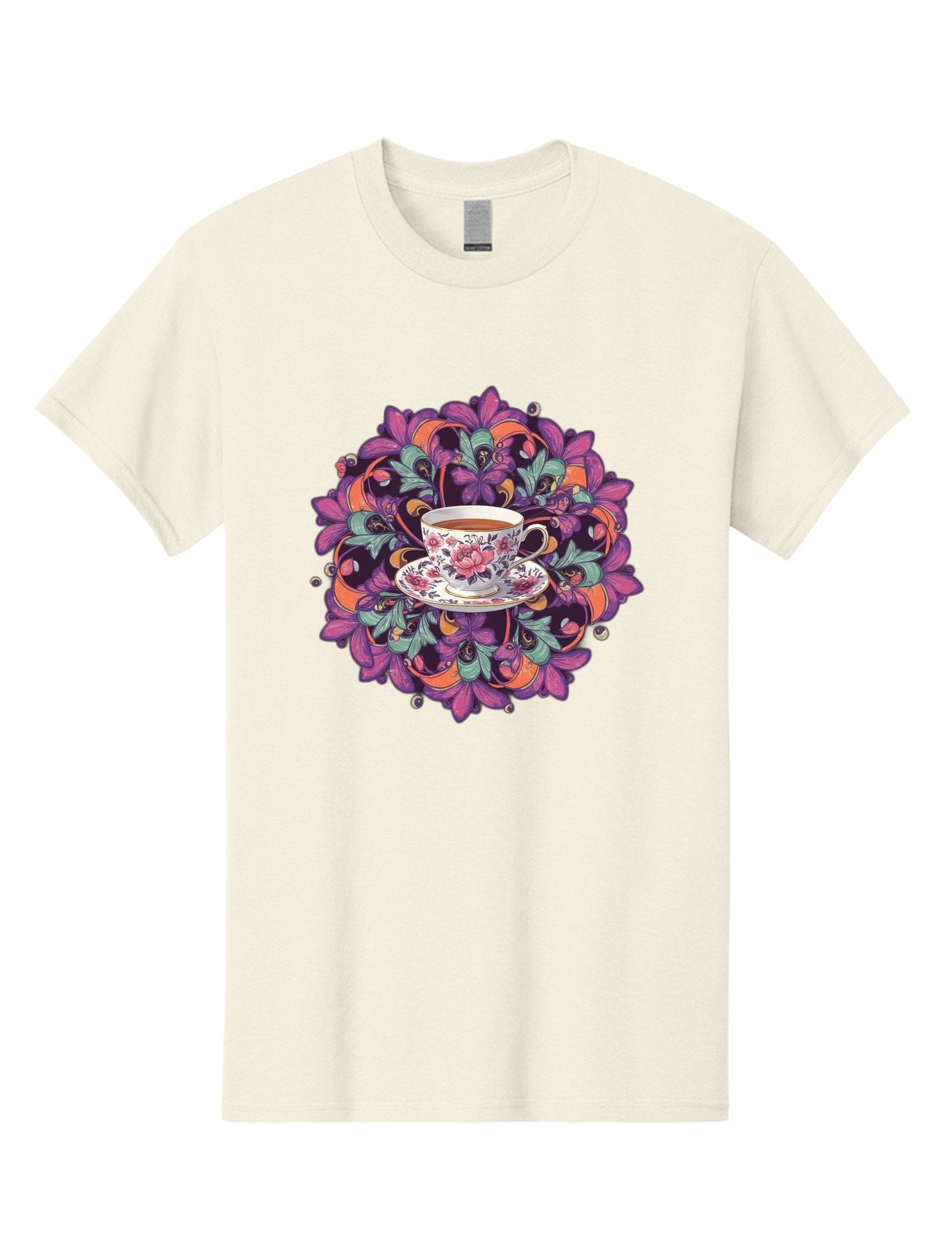 Floral-Tea-Cup Men'S Graphic Tee, 100% Cotton, Comfortable Casual Summer Wear, Machine Washable, Vintage Camera, Old Camera, Antique Camera, Black Camera, Classic Photography, Photography Equipment, Nostalgic Device, Film Camera, Camera Art Baf086 3