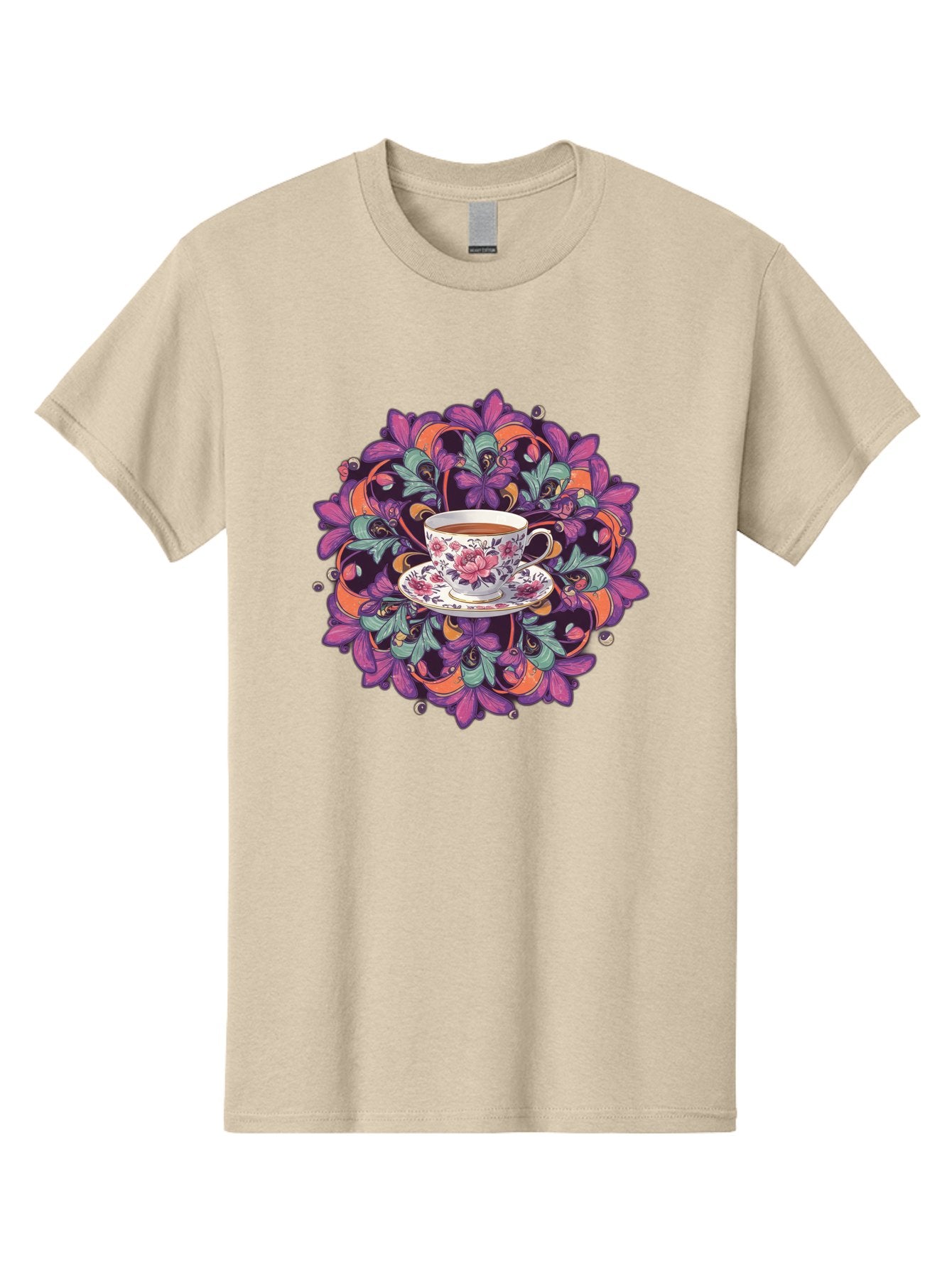 Floral-Tea-Cup Men'S Graphic Tee, 100% Cotton, Comfortable Casual Summer Wear, Machine Washable, Vintage Camera, Old Camera, Antique Camera, Black Camera, Classic Photography, Photography Equipment, Nostalgic Device, Film Camera, Camera Art Baf086 7