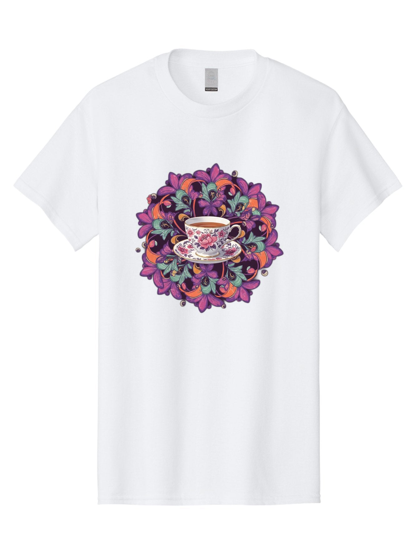 Floral-Tea-Cup Men'S Graphic Tee, 100% Cotton, Comfortable Casual Summer Wear, Machine Washable, Vintage Camera, Old Camera, Antique Camera, Black Camera, Classic Photography, Photography Equipment, Nostalgic Device, Film Camera, Camera Art Baf086 4