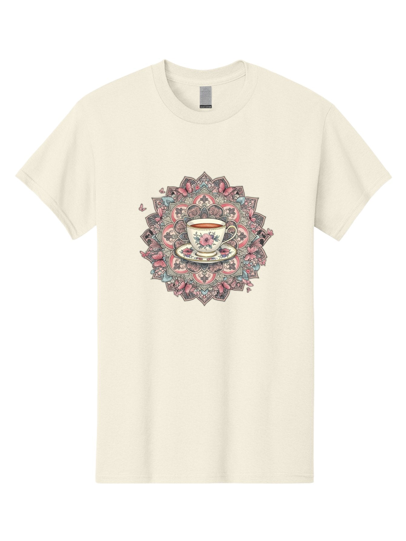 Floral-Teacup-Mandala Men'S Graphic Tee, 100% Cotton, Comfortable Casual Summer Wear, Machine Washable, Vintage Camera, Old Camera, Antique Camera, Black Camera, Classic Photography, Photography Equipment, Nostalgic Device, Film Camera, Baf087 13
