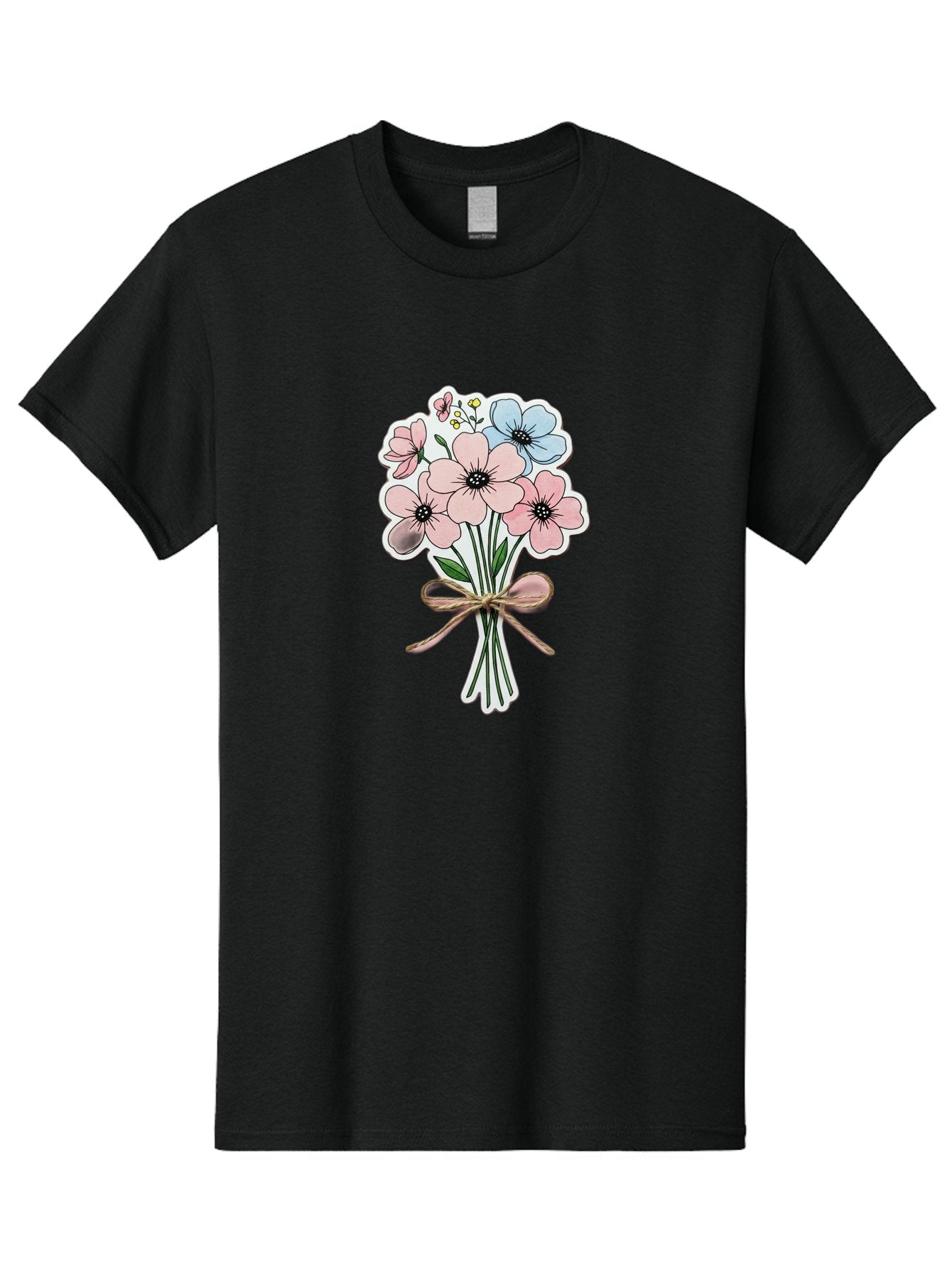 Flower-Bouquet-1 Men'S Graphic Tee, 100% Cotton, Comfortable Casual Summer Wear, Machine Washable, Vintage Camera, Old Camera, Antique Camera, Black Camera, Classic Photography, Photography Equipment, Nostalgic Device, Film Camera, Camera Art Baf088 10