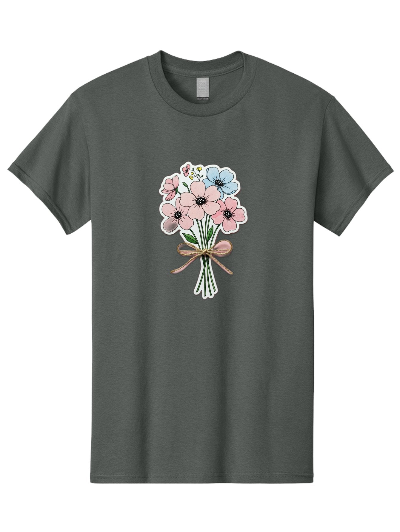 Flower-Bouquet-1 Men'S Graphic Tee, 100% Cotton, Comfortable Casual Summer Wear, Machine Washable, Vintage Camera, Old Camera, Antique Camera, Black Camera, Classic Photography, Photography Equipment, Nostalgic Device, Film Camera, Camera Art Baf088 8