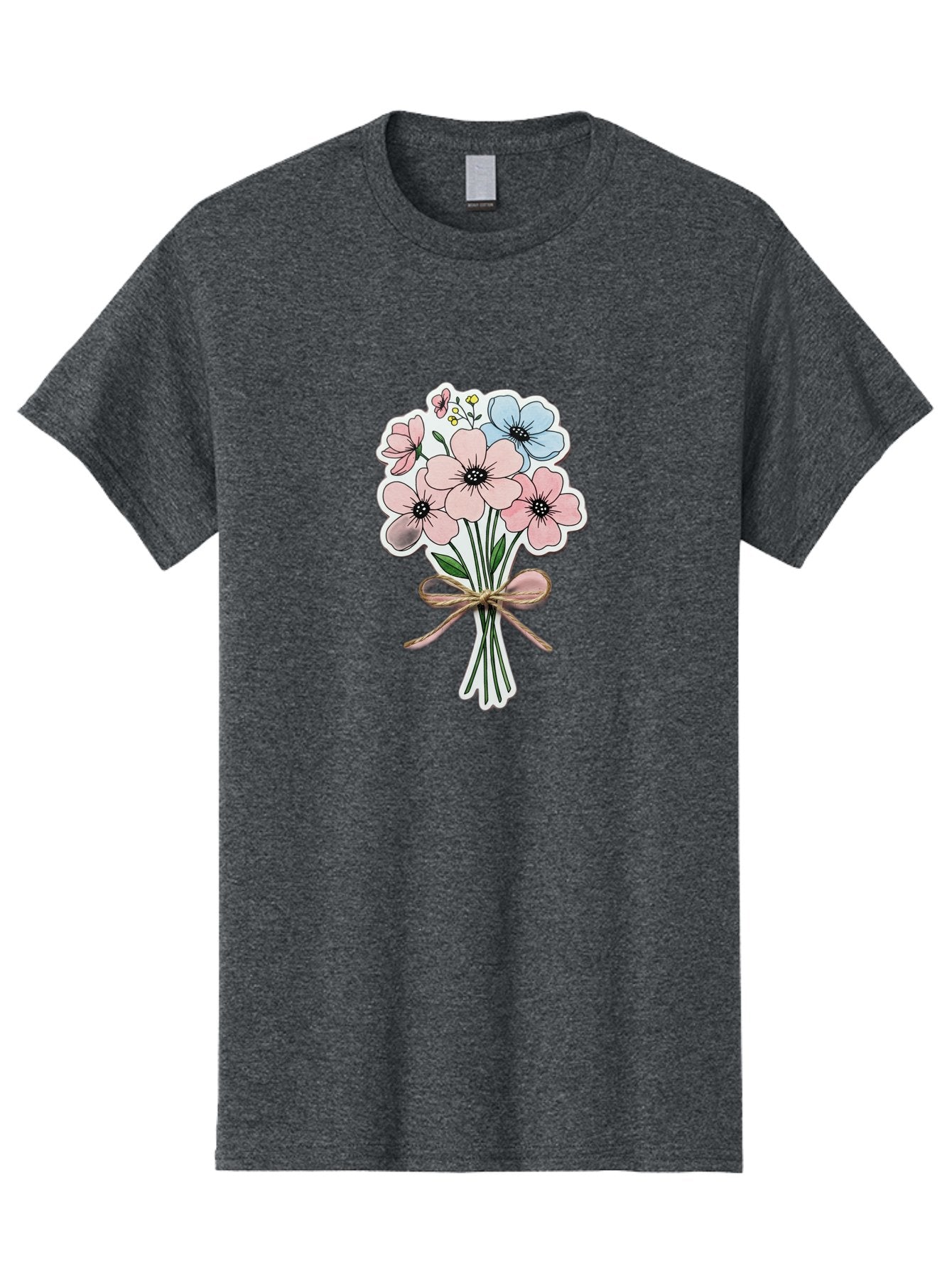 Flower-Bouquet-1 Men'S Graphic Tee, 100% Cotton, Comfortable Casual Summer Wear, Machine Washable, Vintage Camera, Old Camera, Antique Camera, Black Camera, Classic Photography, Photography Equipment, Nostalgic Device, Film Camera, Camera Art Baf088 3