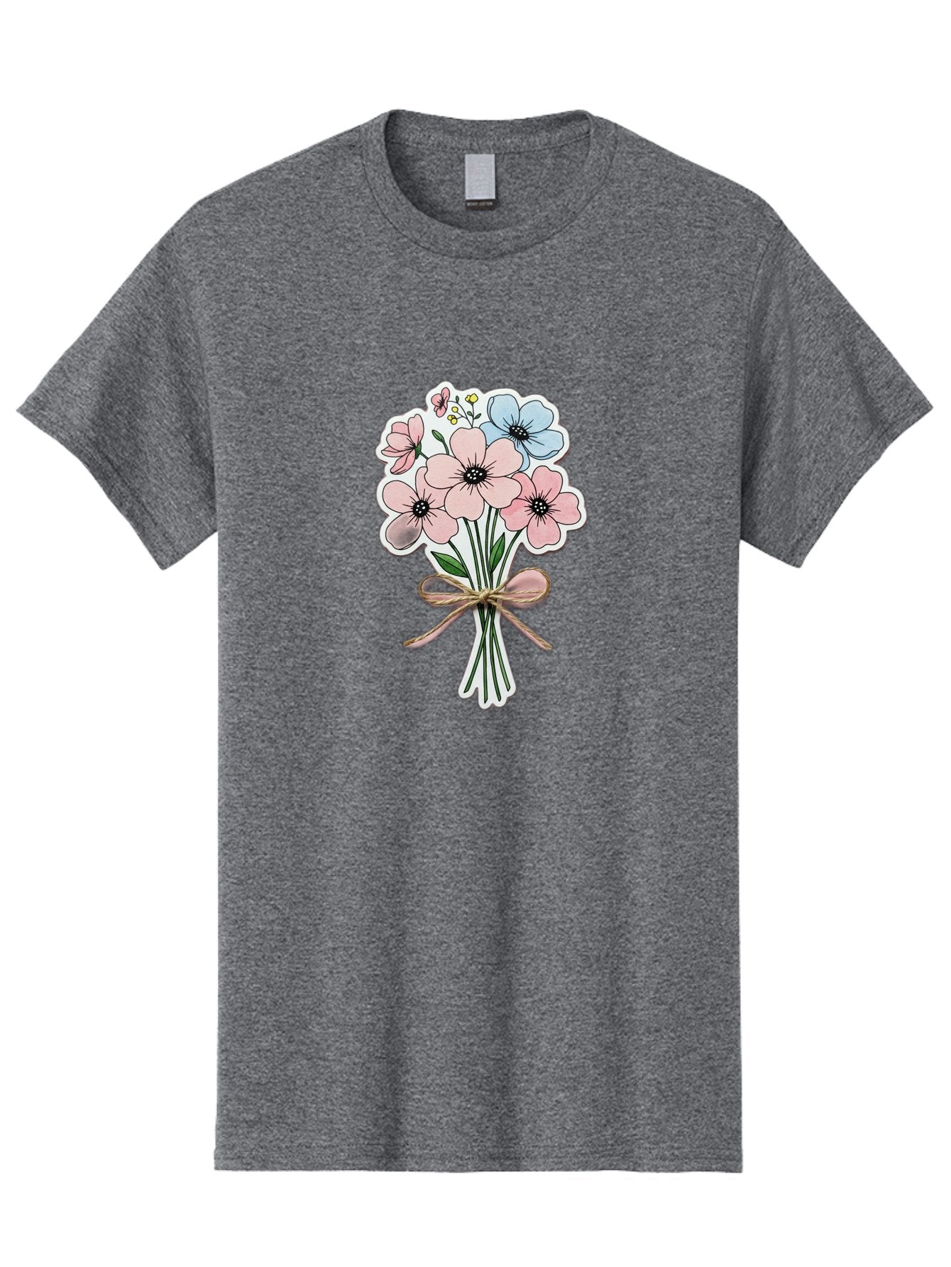 Flower-Bouquet-1 Men'S Graphic Tee, 100% Cotton, Comfortable Casual Summer Wear, Machine Washable, Vintage Camera, Old Camera, Antique Camera, Black Camera, Classic Photography, Photography Equipment, Nostalgic Device, Film Camera, Camera Art Baf088