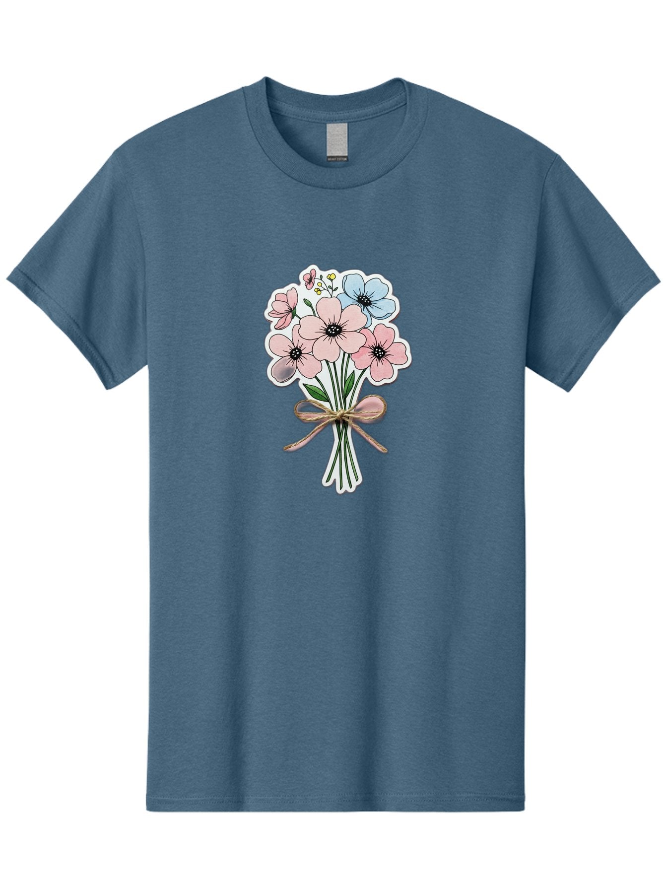 Flower-Bouquet-1 Men'S Graphic Tee, 100% Cotton, Comfortable Casual Summer Wear, Machine Washable, Vintage Camera, Old Camera, Antique Camera, Black Camera, Classic Photography, Photography Equipment, Nostalgic Device, Film Camera, Camera Art Baf088 4