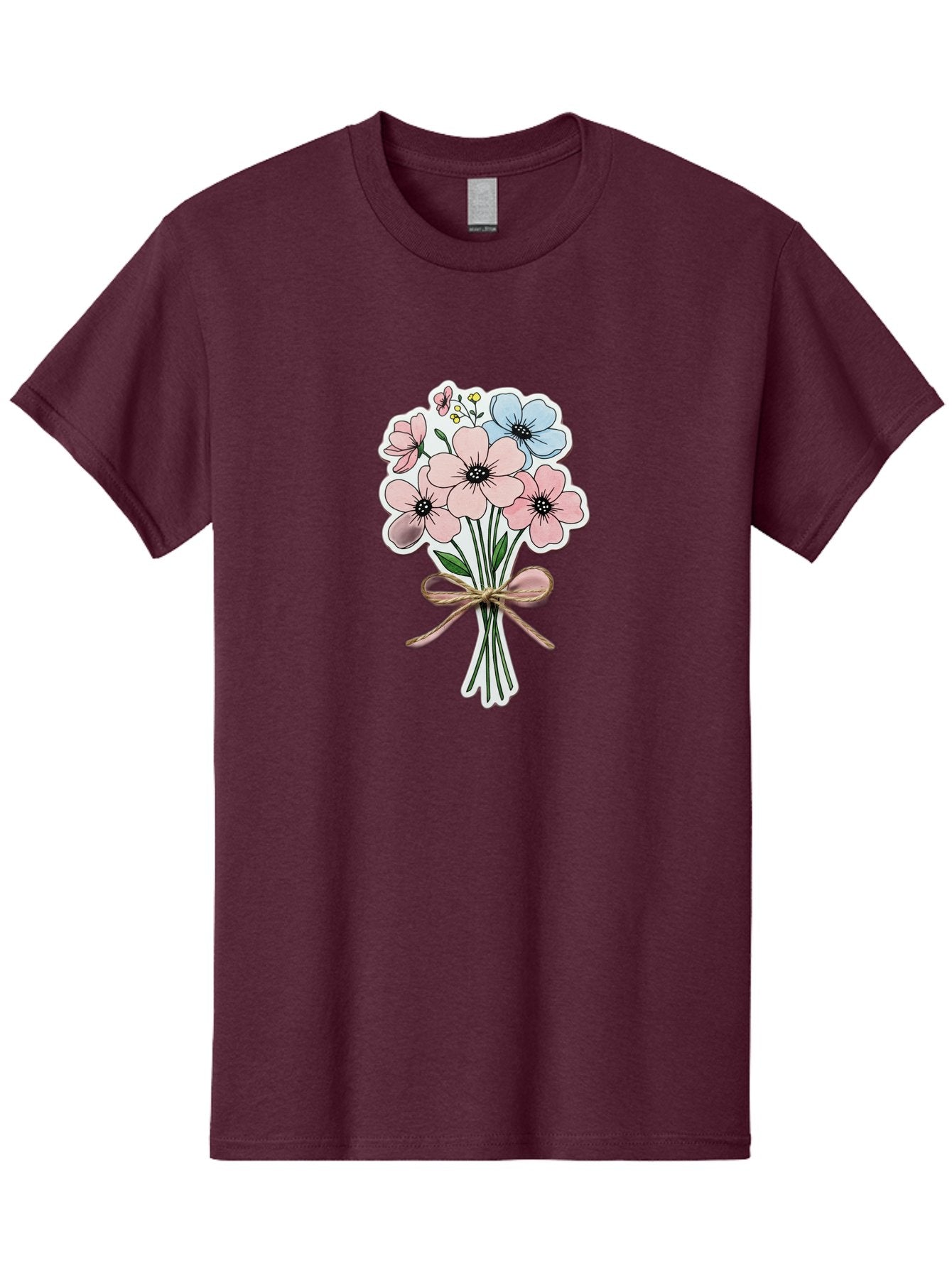 Flower-Bouquet-1 Men'S Graphic Tee, 100% Cotton, Comfortable Casual Summer Wear, Machine Washable, Vintage Camera, Old Camera, Antique Camera, Black Camera, Classic Photography, Photography Equipment, Nostalgic Device, Film Camera, Camera Art Baf088 15