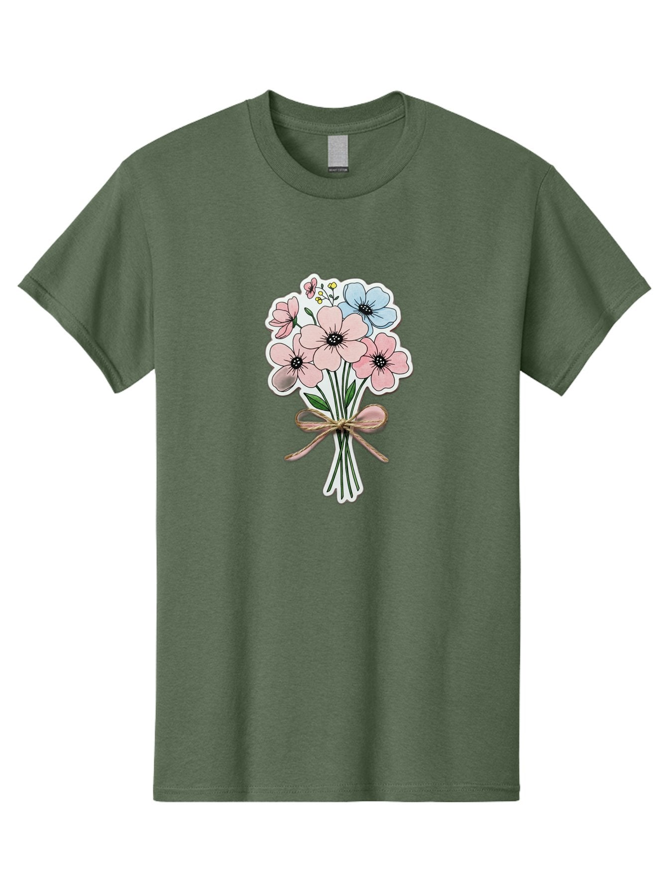 Flower-Bouquet-1 Men'S Graphic Tee, 100% Cotton, Comfortable Casual Summer Wear, Machine Washable, Vintage Camera, Old Camera, Antique Camera, Black Camera, Classic Photography, Photography Equipment, Nostalgic Device, Film Camera, Camera Art Baf088 12