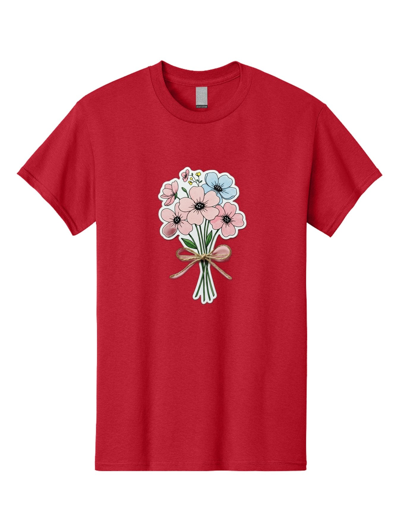 Flower-Bouquet-1 Men'S Graphic Tee, 100% Cotton, Comfortable Casual Summer Wear, Machine Washable, Vintage Camera, Old Camera, Antique Camera, Black Camera, Classic Photography, Photography Equipment, Nostalgic Device, Film Camera, Camera Art Baf088 9