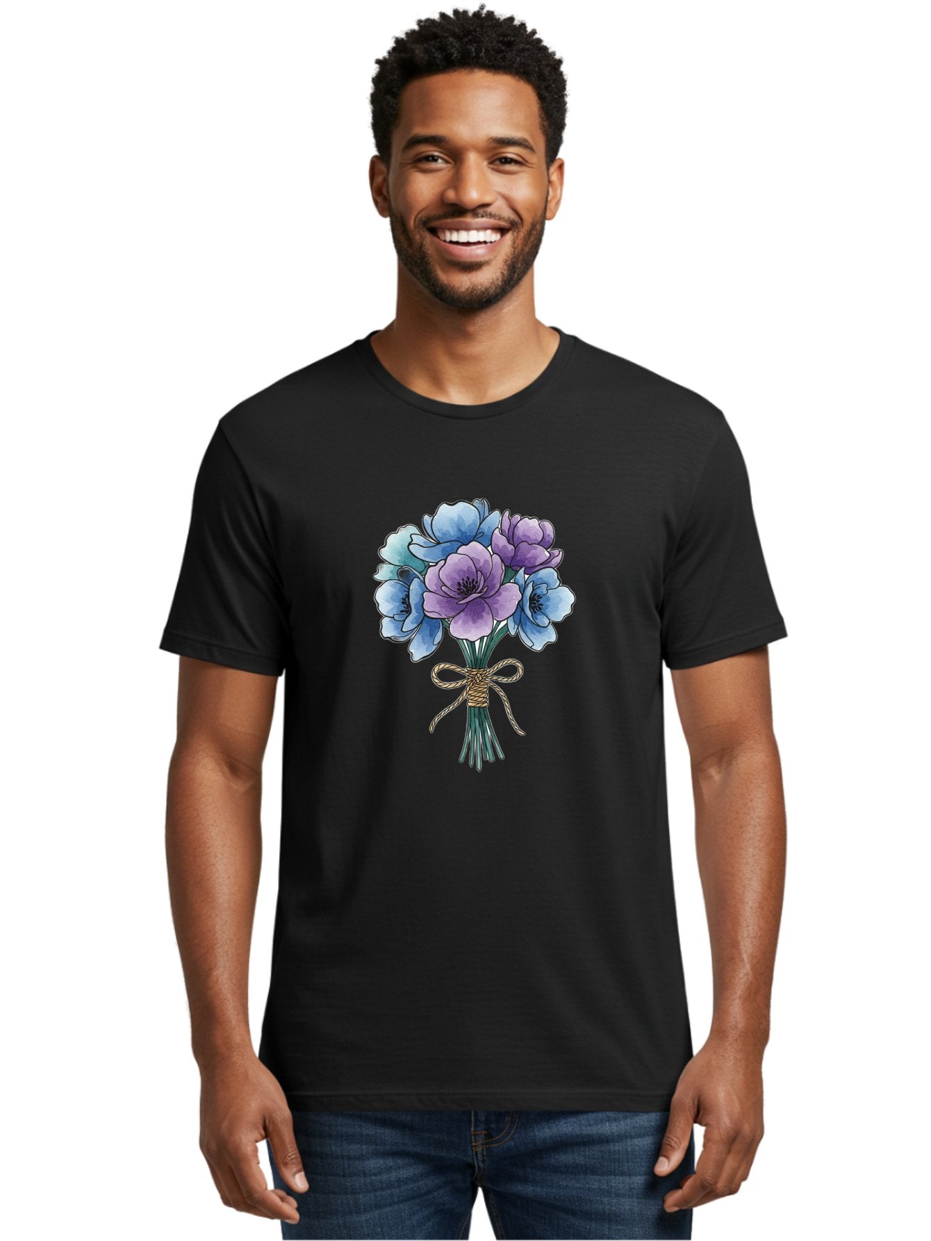Flower-Bouquet Men'S Graphic Tee, 100% Cotton, Comfortable Casual Summer Wear, Machine Washable, Vintage Camera, Old Camera, Antique Camera, Black Camera, Classic Photography, Photography Equipment, Nostalgic Device, Film Camera, Camera Art Baf089 20