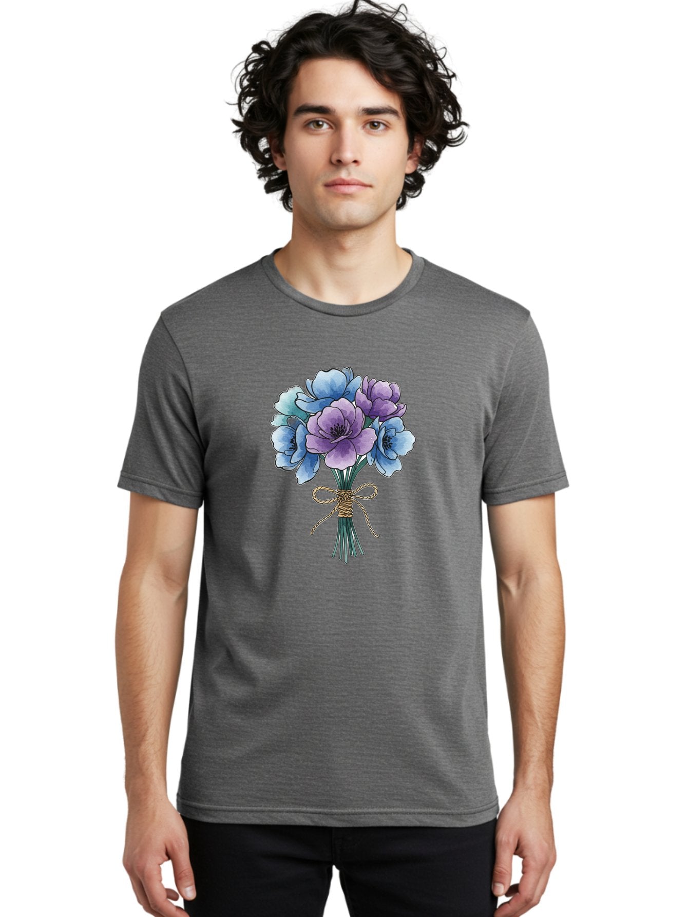 Flower-Bouquet Men'S Graphic Tee, 100% Cotton, Comfortable Casual Summer Wear, Machine Washable, Vintage Camera, Old Camera, Antique Camera, Black Camera, Classic Photography, Photography Equipment, Nostalgic Device, Film Camera, Camera Art Baf089 23