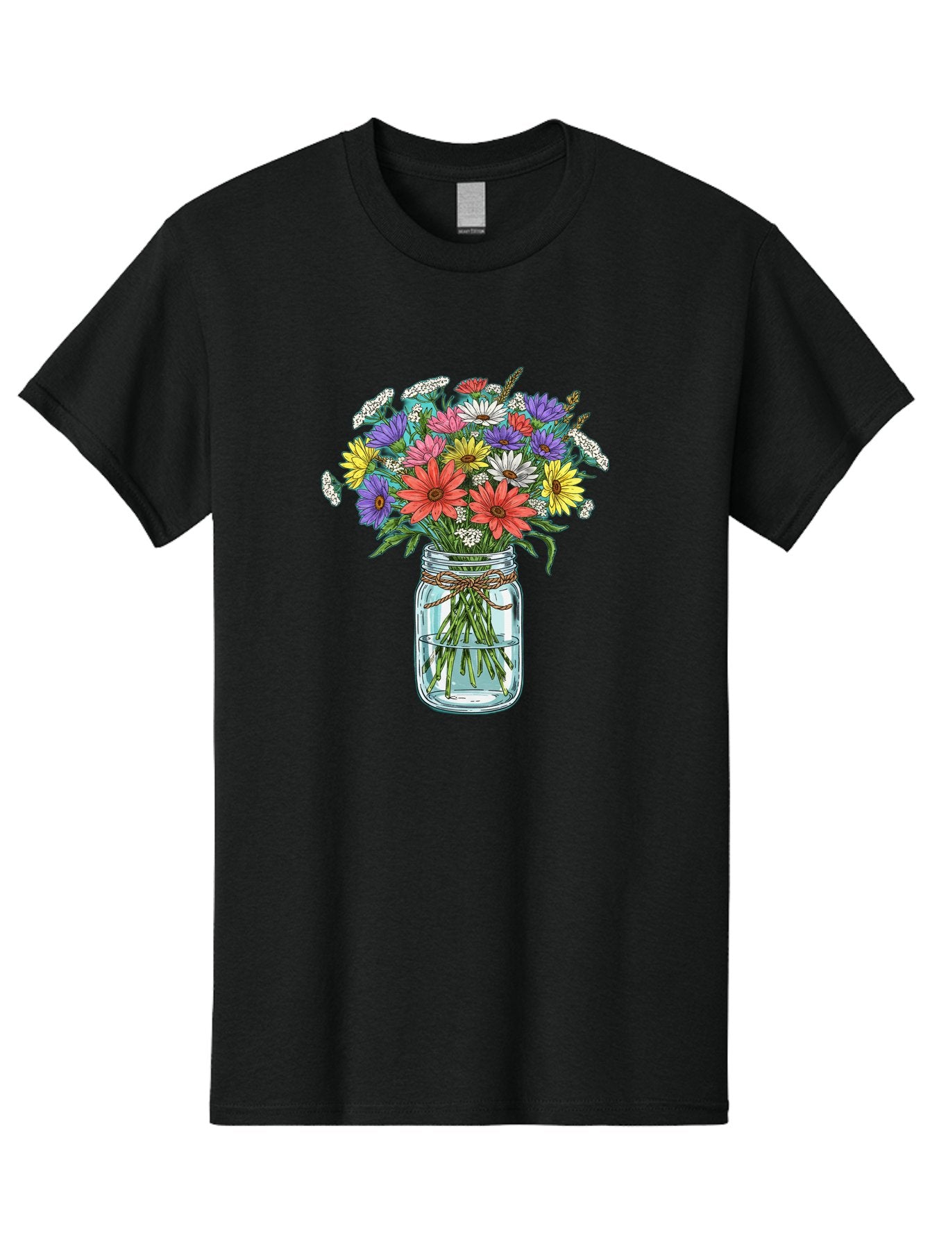 Flowers-In-Mason-Jar Men'S Graphic Tee, 100% Cotton, Comfortable Casual Summer Wear, Machine Washable, Vintage Camera, Old Camera, Antique Camera, Black Camera, Classic Photography, Photography Equipment, Nostalgic Device, Film Camera, Baf090 11
