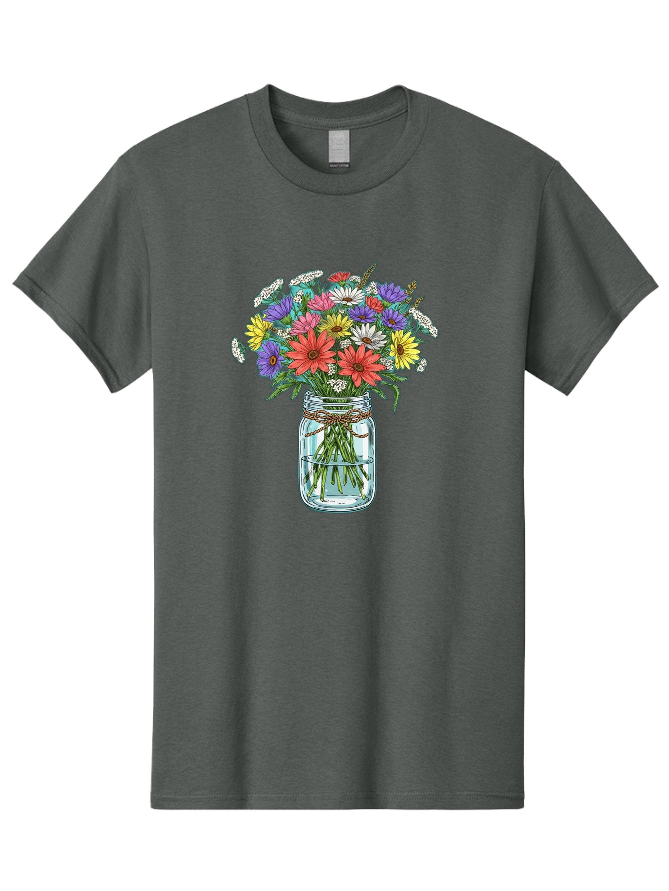 Flowers-In-Mason-Jar Men'S Graphic Tee, 100% Cotton, Comfortable Casual Summer Wear, Machine Washable, Vintage Camera, Old Camera, Antique Camera, Black Camera, Classic Photography, Photography Equipment, Nostalgic Device, Film Camera, Baf090 9