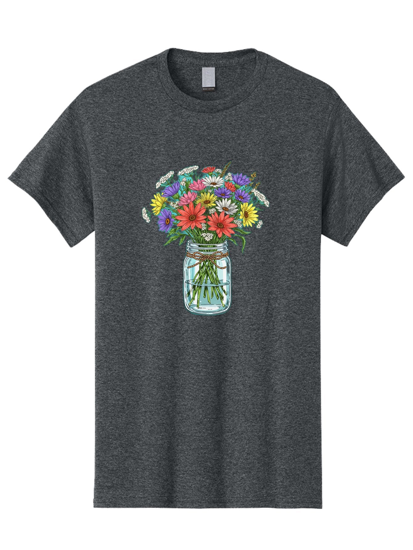 Flowers-In-Mason-Jar Men'S Graphic Tee, 100% Cotton, Comfortable Casual Summer Wear, Machine Washable, Vintage Camera, Old Camera, Antique Camera, Black Camera, Classic Photography, Photography Equipment, Nostalgic Device, Film Camera, Baf090 12