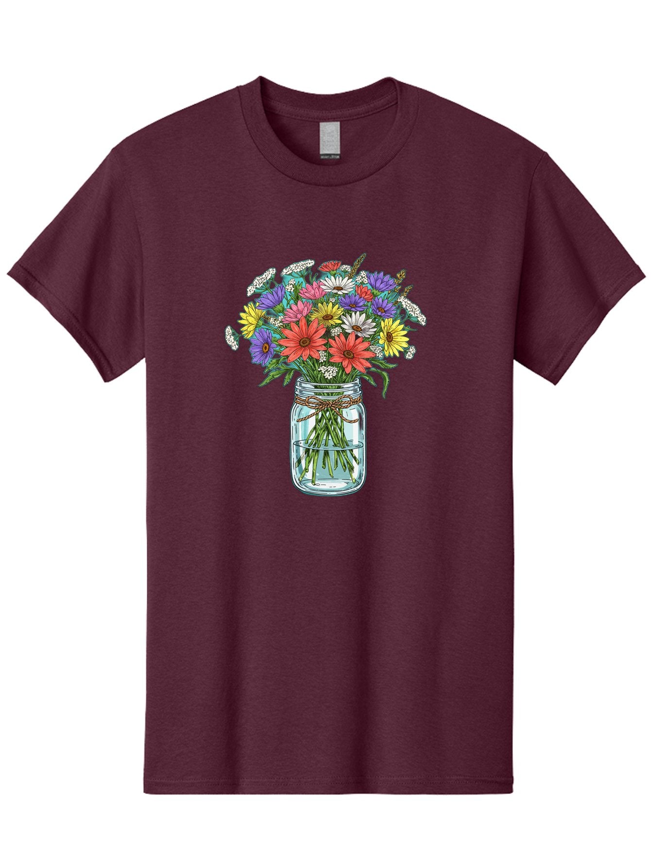 Flowers-In-Mason-Jar Men'S Graphic Tee, 100% Cotton, Comfortable Casual Summer Wear, Machine Washable, Vintage Camera, Old Camera, Antique Camera, Black Camera, Classic Photography, Photography Equipment, Nostalgic Device, Film Camera, Baf090 13