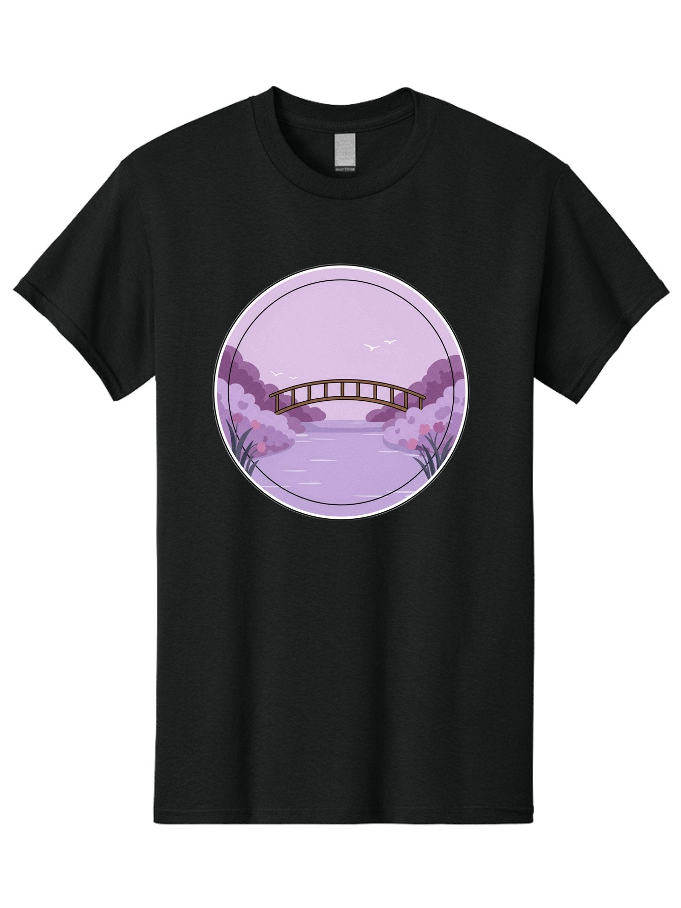 Footbridge-Over-Water Men'S Graphic Tee, 100% Cotton, Comfortable Casual Summer Wear, Machine Washable, Vintage Camera, Old Camera, Antique Camera, Black Camera, Classic Photography, Photography Equipment, Nostalgic Device, Film Camera, Baf094 9