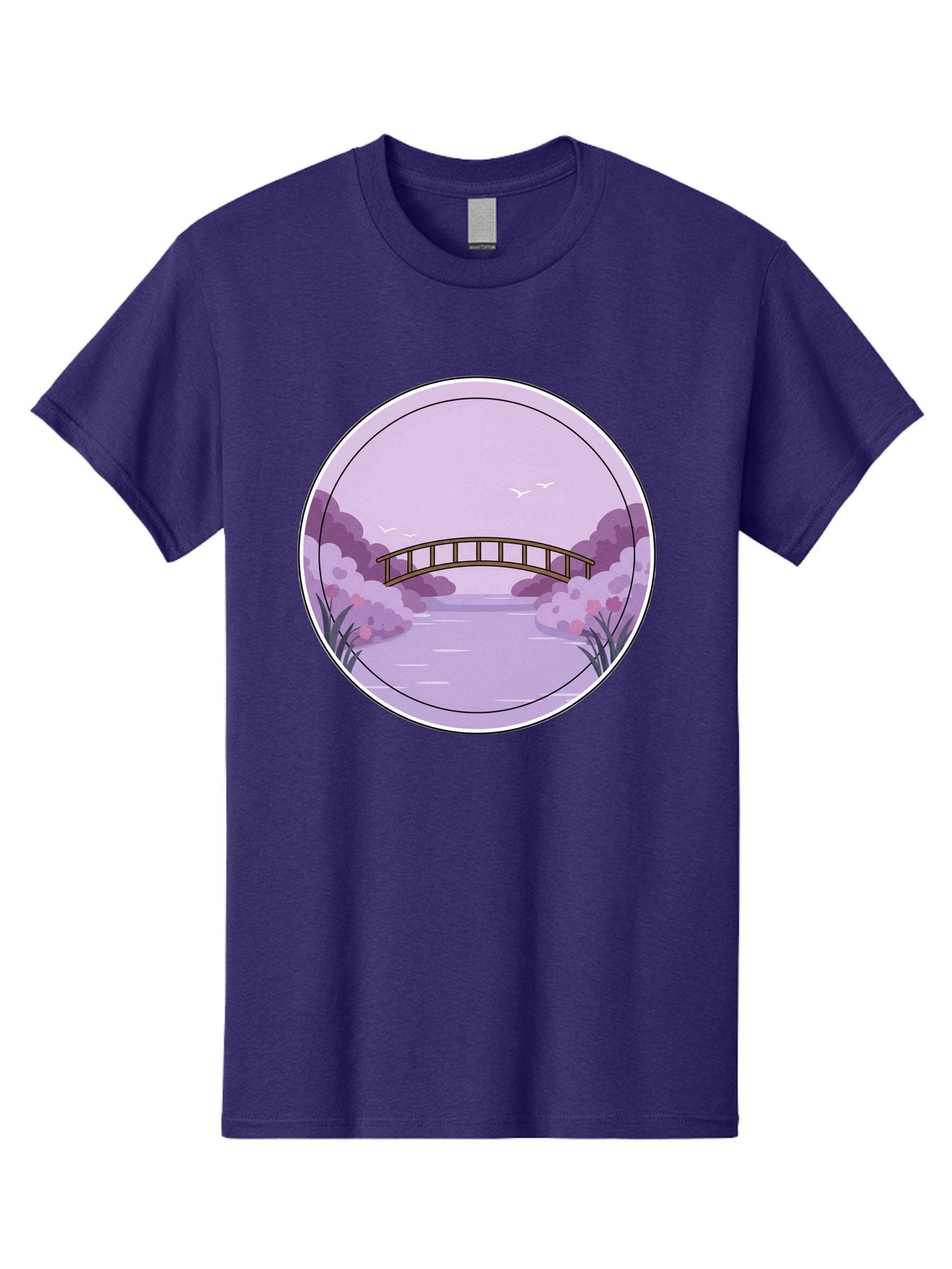 Footbridge-Over-Water Men'S Graphic Tee, 100% Cotton, Comfortable Casual Summer Wear, Machine Washable, Vintage Camera, Old Camera, Antique Camera, Black Camera, Classic Photography, Photography Equipment, Nostalgic Device, Film Camera, Baf094 13