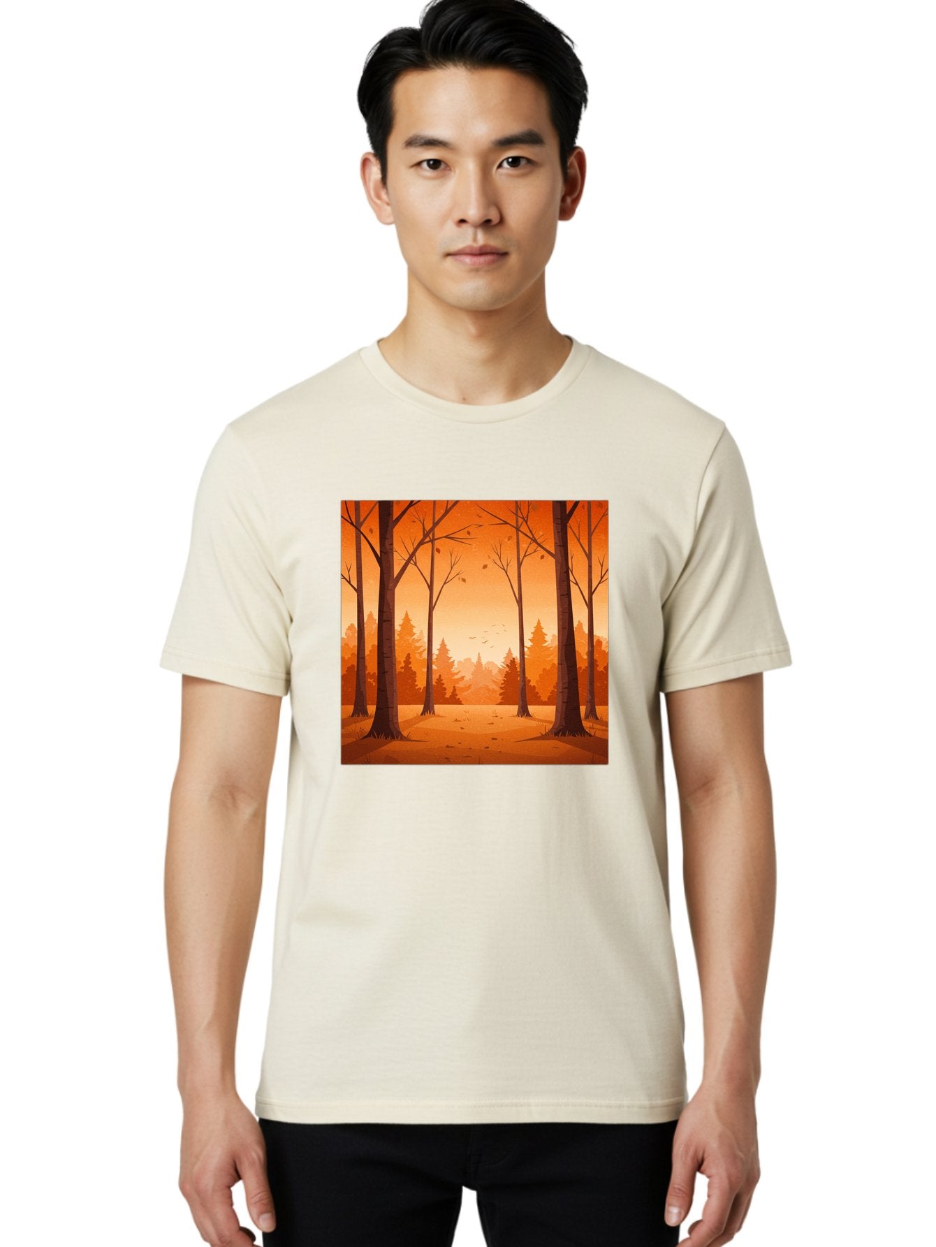 Forest-Landscape Men'S Graphic Tee, 100% Cotton, Comfortable Casual Summer Wear, Machine Washable, Vintage Camera, Old Camera, Antique Camera, Black Camera, Classic Photography, Photography Equipment, Nostalgic Device, Film Camera, Camera Art Baf098 28