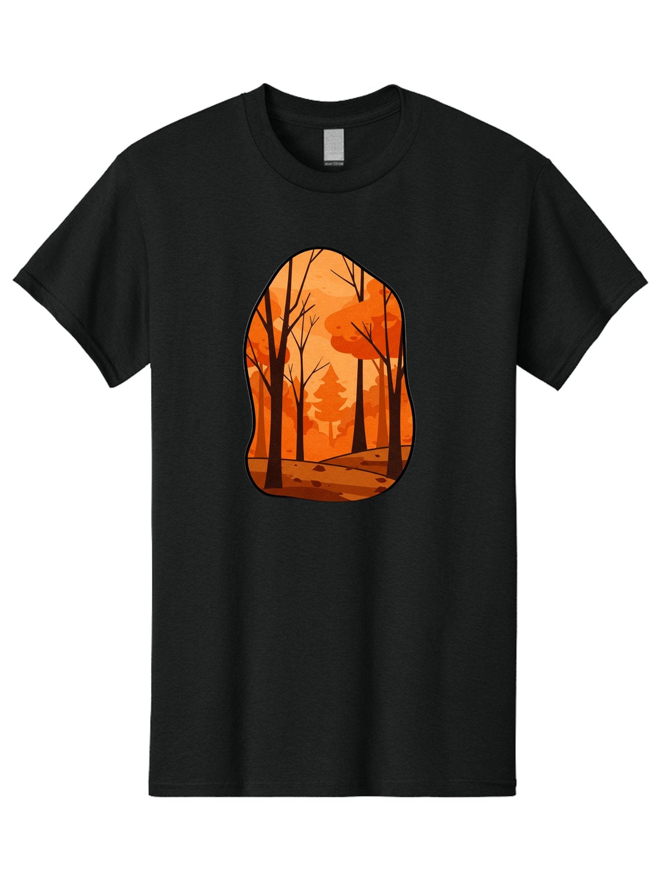 Forest-Scene-1 Men'S Graphic Tee, 100% Cotton, Comfortable Casual Summer Wear, Machine Washable, Vintage Camera, Old Camera, Antique Camera, Black Camera, Classic Photography, Photography Equipment, Nostalgic Device, Film Camera, Camera Art Baf099 5