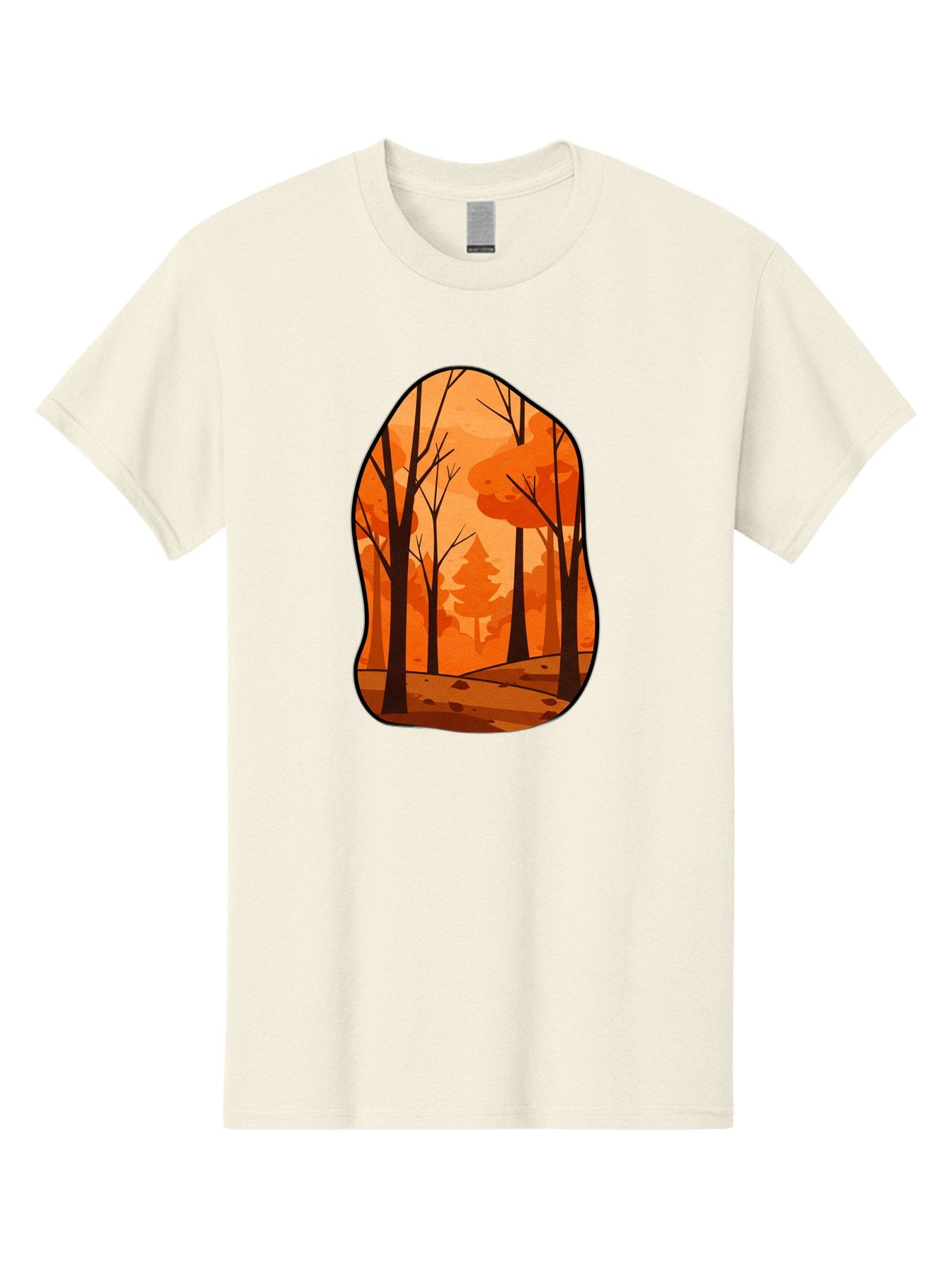 Forest-Scene-1 Men'S Graphic Tee, 100% Cotton, Comfortable Casual Summer Wear, Machine Washable, Vintage Camera, Old Camera, Antique Camera, Black Camera, Classic Photography, Photography Equipment, Nostalgic Device, Film Camera, Camera Art Baf099