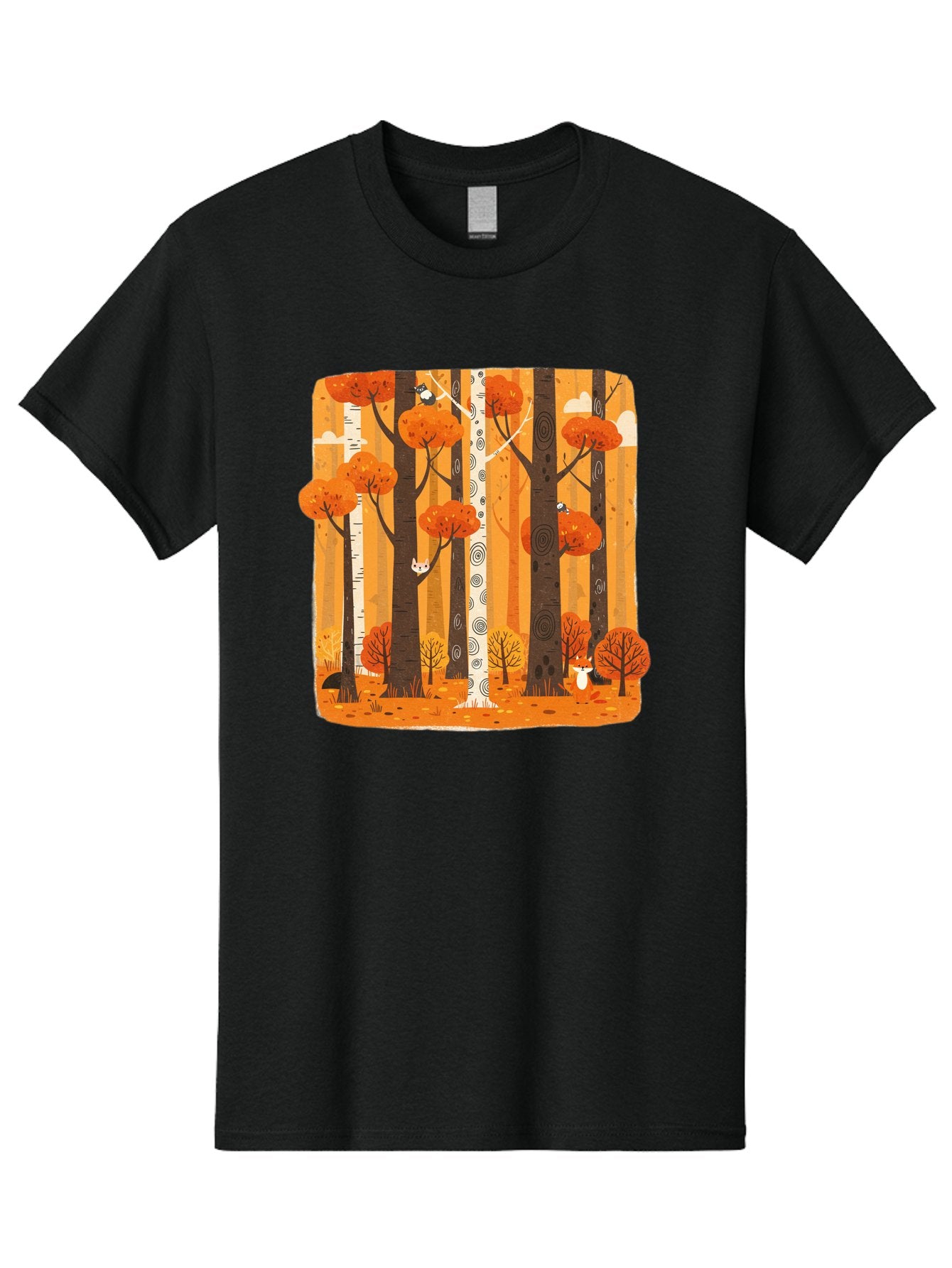 Forest-Scene Men'S Graphic Tee, 100% Cotton, Comfortable Casual Summer Wear, Machine Washable, Vintage Camera, Old Camera, Antique Camera, Black Camera, Classic Photography, Photography Equipment, Nostalgic Device, Film Camera, Camera Art Baf100 15