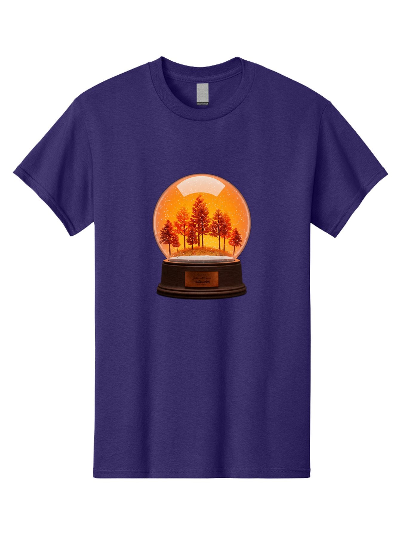 Forest-Snow-Globe Men'S Graphic Tee, 100% Cotton, Comfortable Casual Summer Wear, Machine Washable, Vintage Camera, Old Camera, Antique Camera, Black Camera, Classic Photography, Photography Equipment, Nostalgic Device, Film Camera, Camera Art Baf101 6