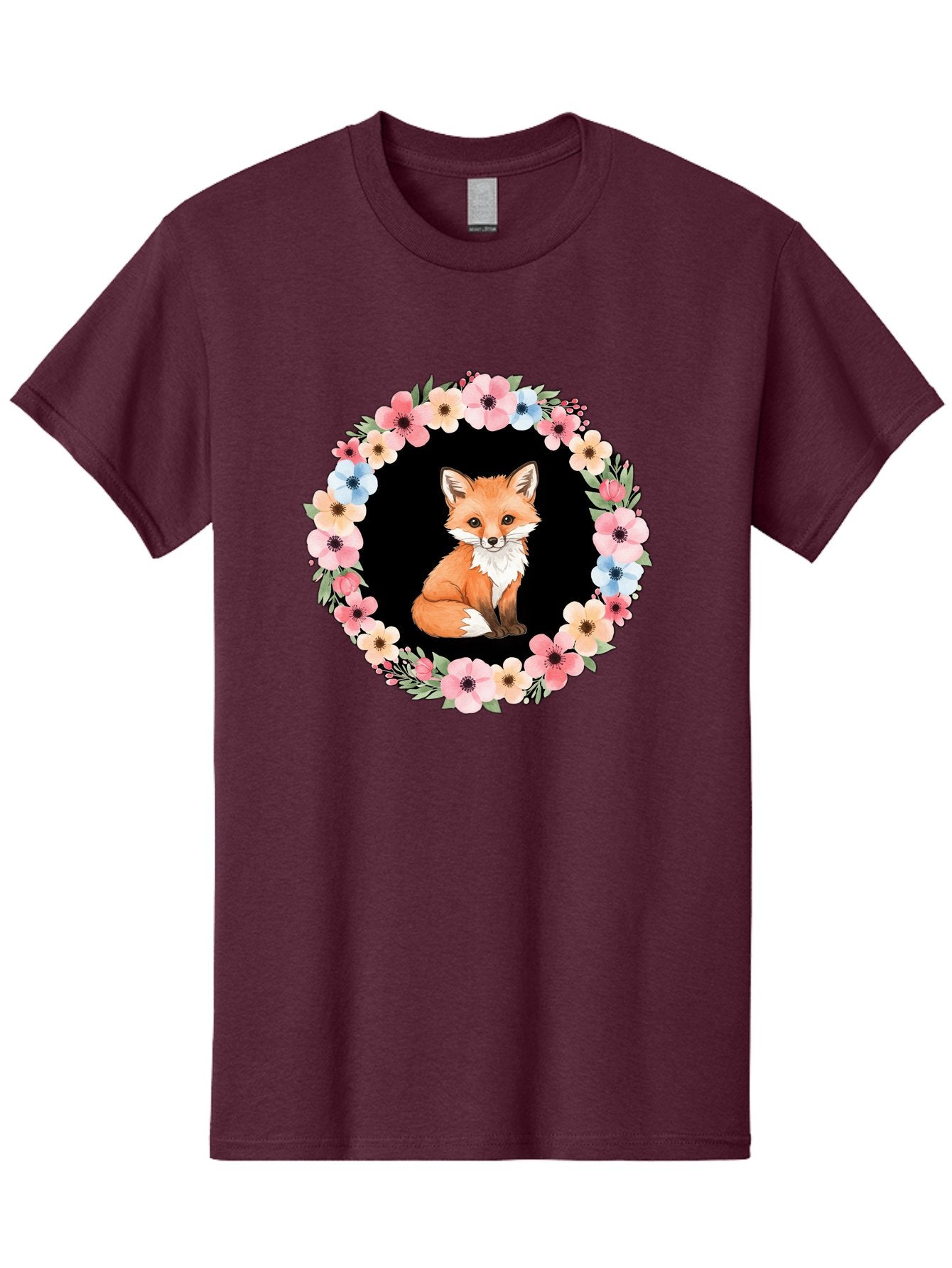 Fox-In-Floral-Wreath Men'S Graphic Tee, 100% Cotton, Comfortable Casual Summer Wear, Machine Washable, Vintage Camera, Old Camera, Antique Camera, Black Camera, Classic Photography, Photography Equipment, Nostalgic Device, Film Camera, Baf108 14