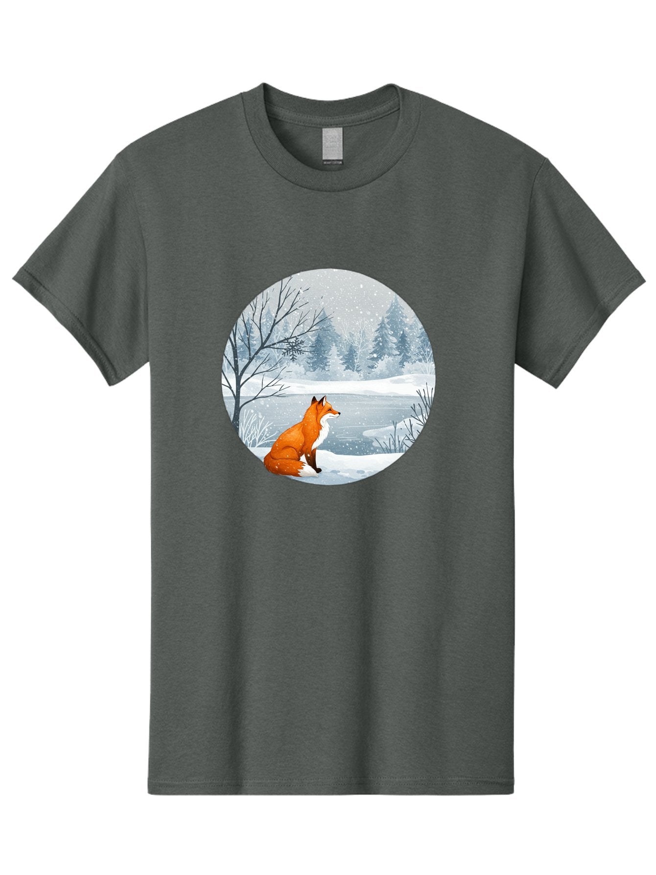 Fox-In-Winter-Landscape Men'S Graphic Tee, 100% Cotton, Comfortable Casual Summer Wear, Machine Washable, Vintage Camera, Old Camera, Antique Camera, Black Camera, Classic Photography, Photography Equipment, Nostalgic Device, Film Camera, Baf109 3