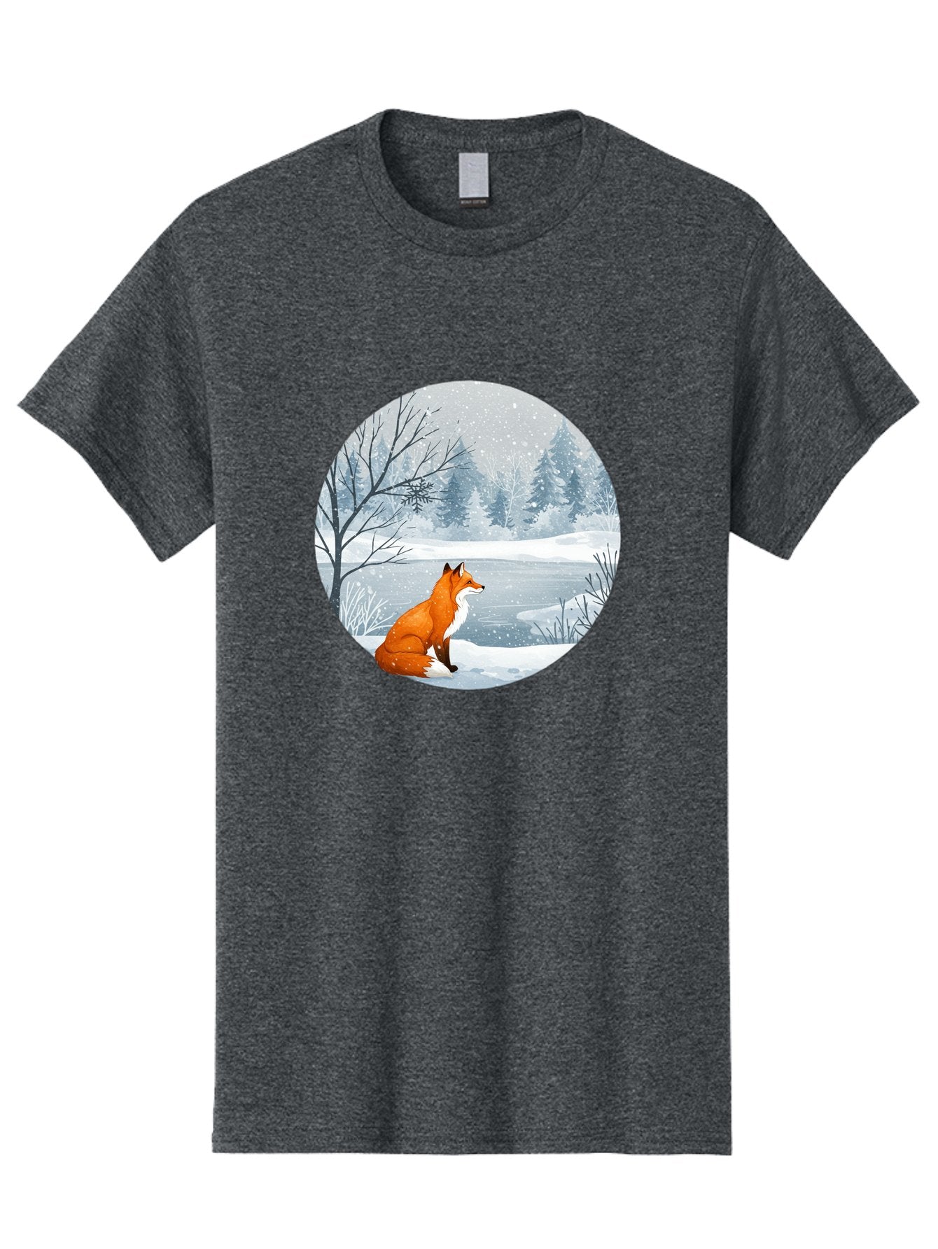 Fox-In-Winter-Landscape Men'S Graphic Tee, 100% Cotton, Comfortable Casual Summer Wear, Machine Washable, Vintage Camera, Old Camera, Antique Camera, Black Camera, Classic Photography, Photography Equipment, Nostalgic Device, Film Camera, Baf109 10