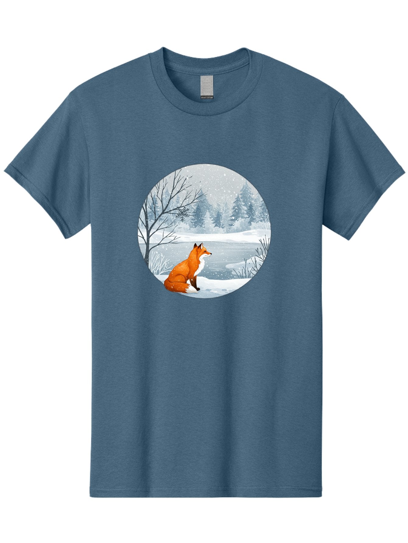 Fox-In-Winter-Landscape Men'S Graphic Tee, 100% Cotton, Comfortable Casual Summer Wear, Machine Washable, Vintage Camera, Old Camera, Antique Camera, Black Camera, Classic Photography, Photography Equipment, Nostalgic Device, Film Camera, Baf109 4