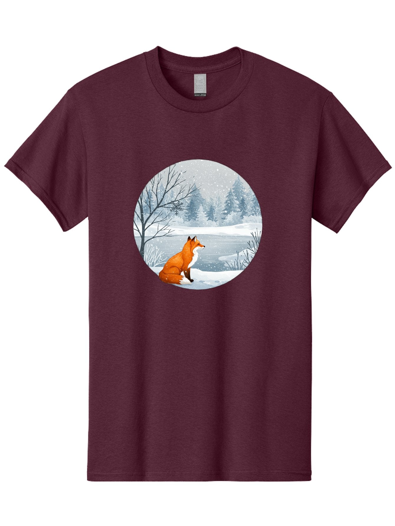 Fox-In-Winter-Landscape Men'S Graphic Tee, 100% Cotton, Comfortable Casual Summer Wear, Machine Washable, Vintage Camera, Old Camera, Antique Camera, Black Camera, Classic Photography, Photography Equipment, Nostalgic Device, Film Camera, Baf109 12