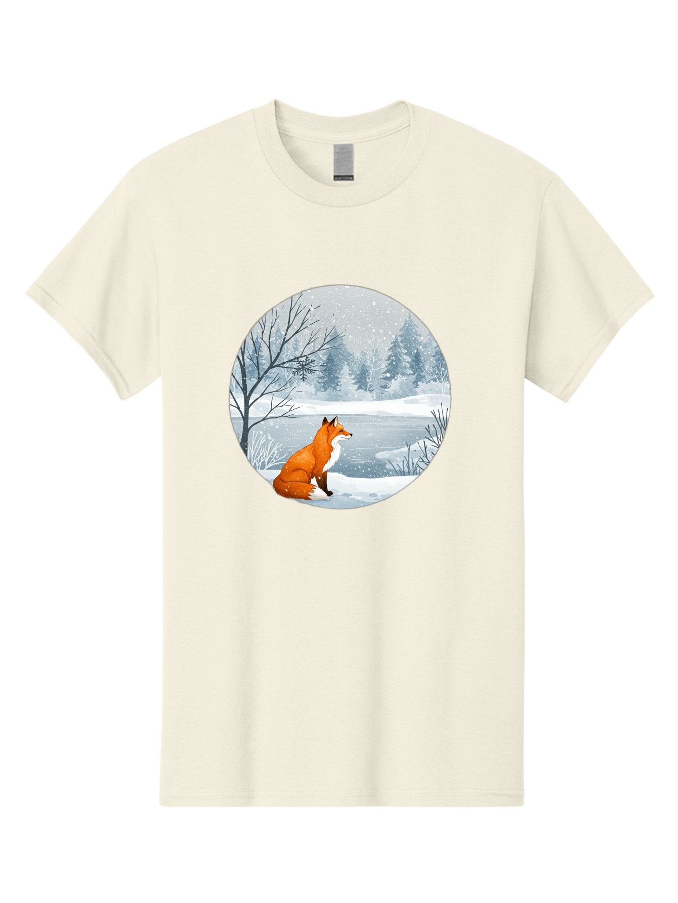 Fox-In-Winter-Landscape Men'S Graphic Tee, 100% Cotton, Comfortable Casual Summer Wear, Machine Washable, Vintage Camera, Old Camera, Antique Camera, Black Camera, Classic Photography, Photography Equipment, Nostalgic Device, Film Camera, Baf109