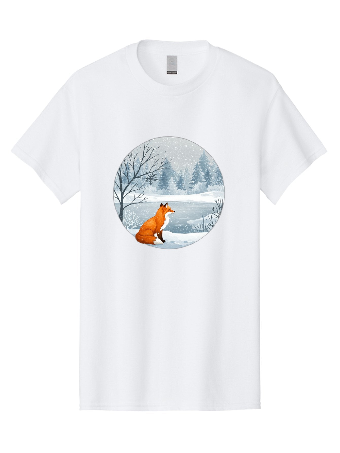 Fox-In-Winter-Landscape Men'S Graphic Tee, 100% Cotton, Comfortable Casual Summer Wear, Machine Washable, Vintage Camera, Old Camera, Antique Camera, Black Camera, Classic Photography, Photography Equipment, Nostalgic Device, Film Camera, Baf109 15