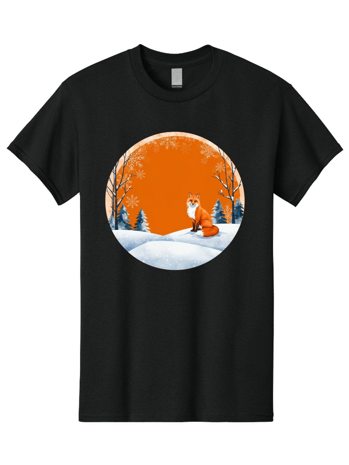 Fox-In-Winter-Scene Men'S Graphic Tee, 100% Cotton, Comfortable Casual Summer Wear, Machine Washable, Vintage Camera, Old Camera, Antique Camera, Black Camera, Classic Photography, Photography Equipment, Nostalgic Device, Film Camera, Baf111 3