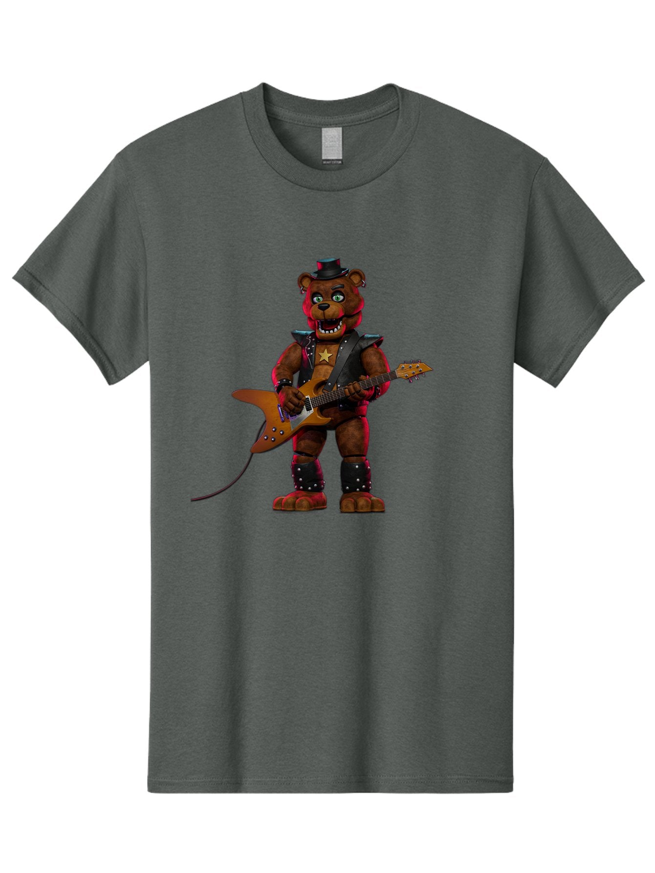 Freddy-Fazbear-1 Men'S Graphic Tee, 100% Cotton, Comfortable Casual Summer Wear, Machine Washable, Vintage Camera, Old Camera, Antique Camera, Black Camera, Classic Photography, Photography Equipment, Nostalgic Device, Film Camera, Camera Art Baf114