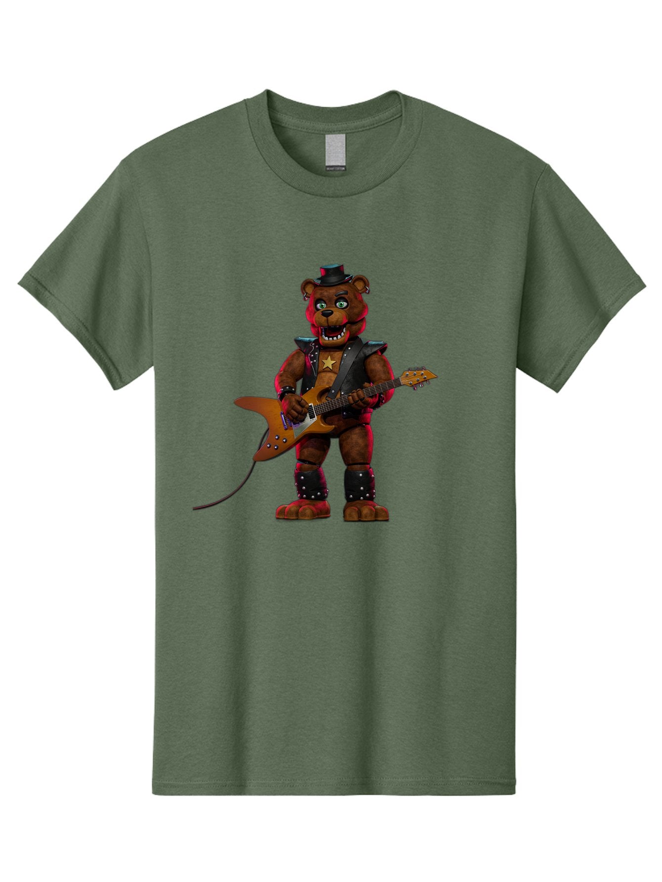 Freddy-Fazbear-1 Men'S Graphic Tee, 100% Cotton, Comfortable Casual Summer Wear, Machine Washable, Vintage Camera, Old Camera, Antique Camera, Black Camera, Classic Photography, Photography Equipment, Nostalgic Device, Film Camera, Camera Art Baf114 5