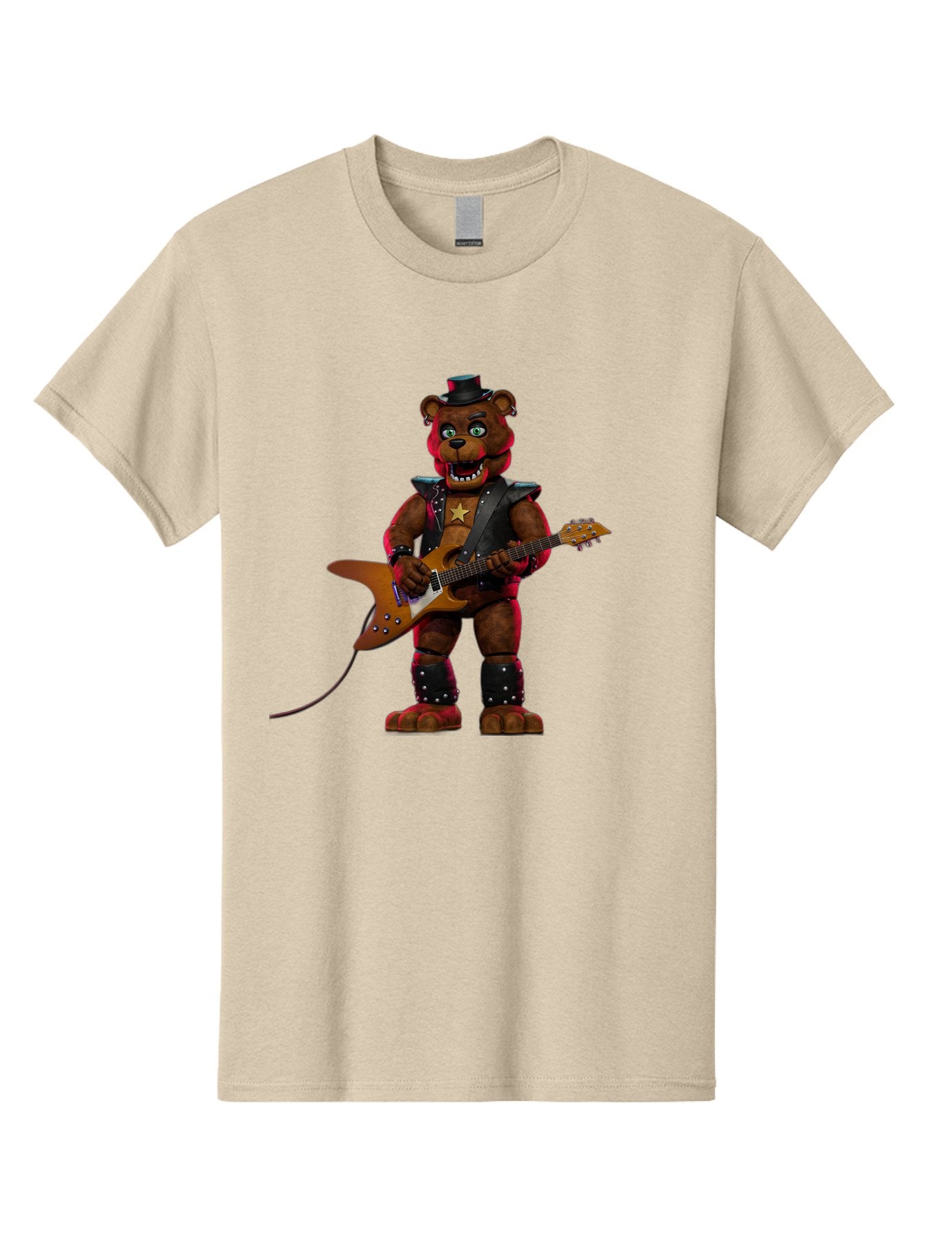 Freddy-Fazbear-1 Men'S Graphic Tee, 100% Cotton, Comfortable Casual Summer Wear, Machine Washable, Vintage Camera, Old Camera, Antique Camera, Black Camera, Classic Photography, Photography Equipment, Nostalgic Device, Film Camera, Camera Art Baf114