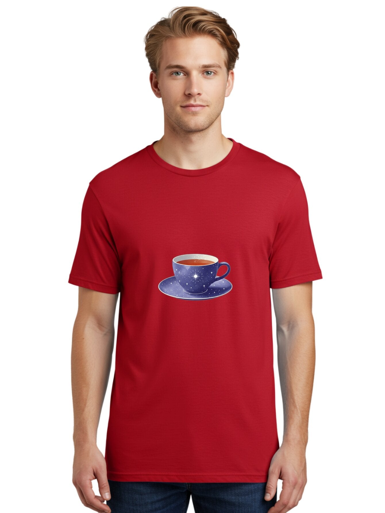Galaxy-Tea-Cup Men'S Graphic Tee, 100% Cotton, Comfortable Casual Summer Wear, Machine Washable, Vintage Camera, Old Camera, Antique Camera, Black Camera, Classic Photography, Photography Equipment, Nostalgic Device, Film Camera, Camera Art Baf122 21