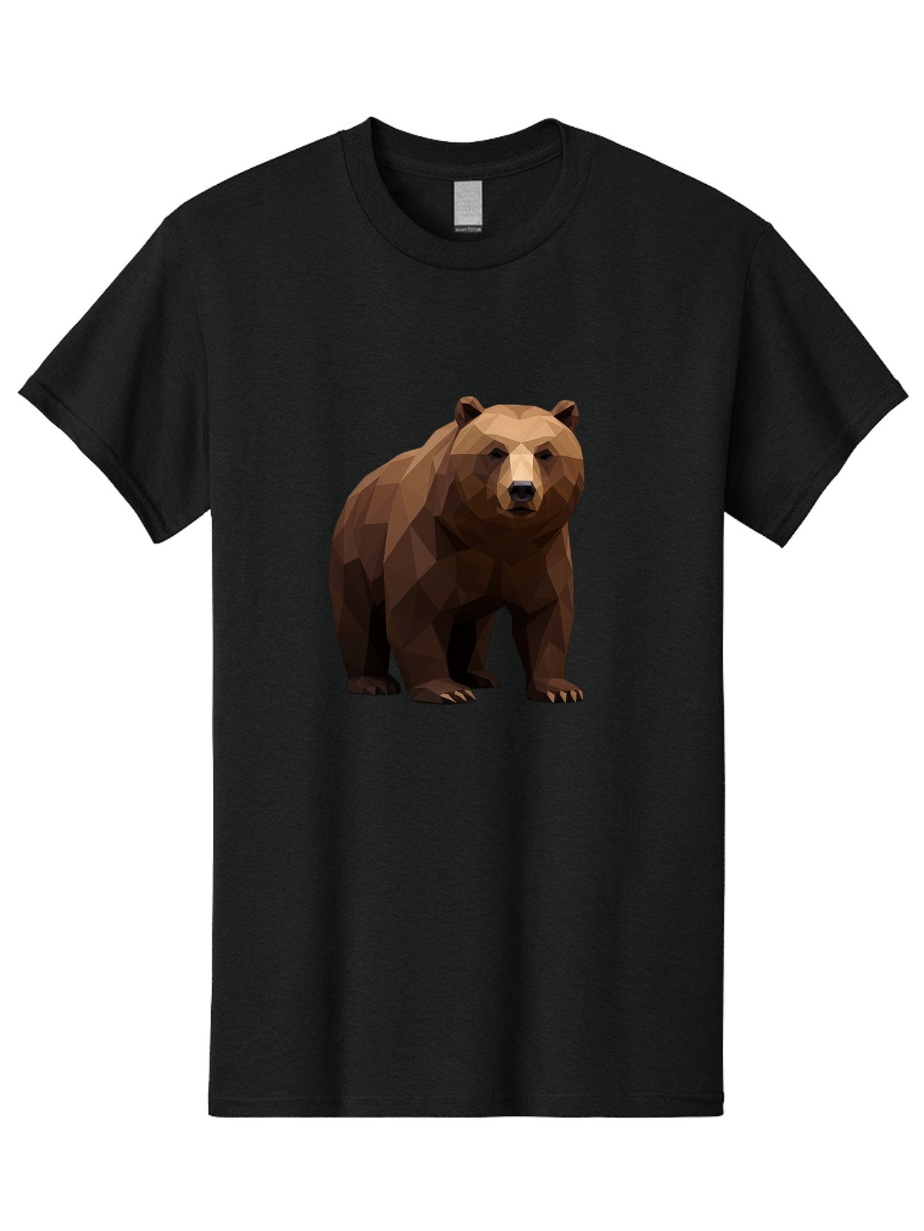 Geometric-Bear-2 Men'S Graphic Tee, 100% Cotton, Comfortable Casual Summer Wear, Machine Washable, Vintage Camera, Old Camera, Antique Camera, Black Camera, Classic Photography, Photography Equipment, Nostalgic Device, Film Camera, Camera Art Baf124 15