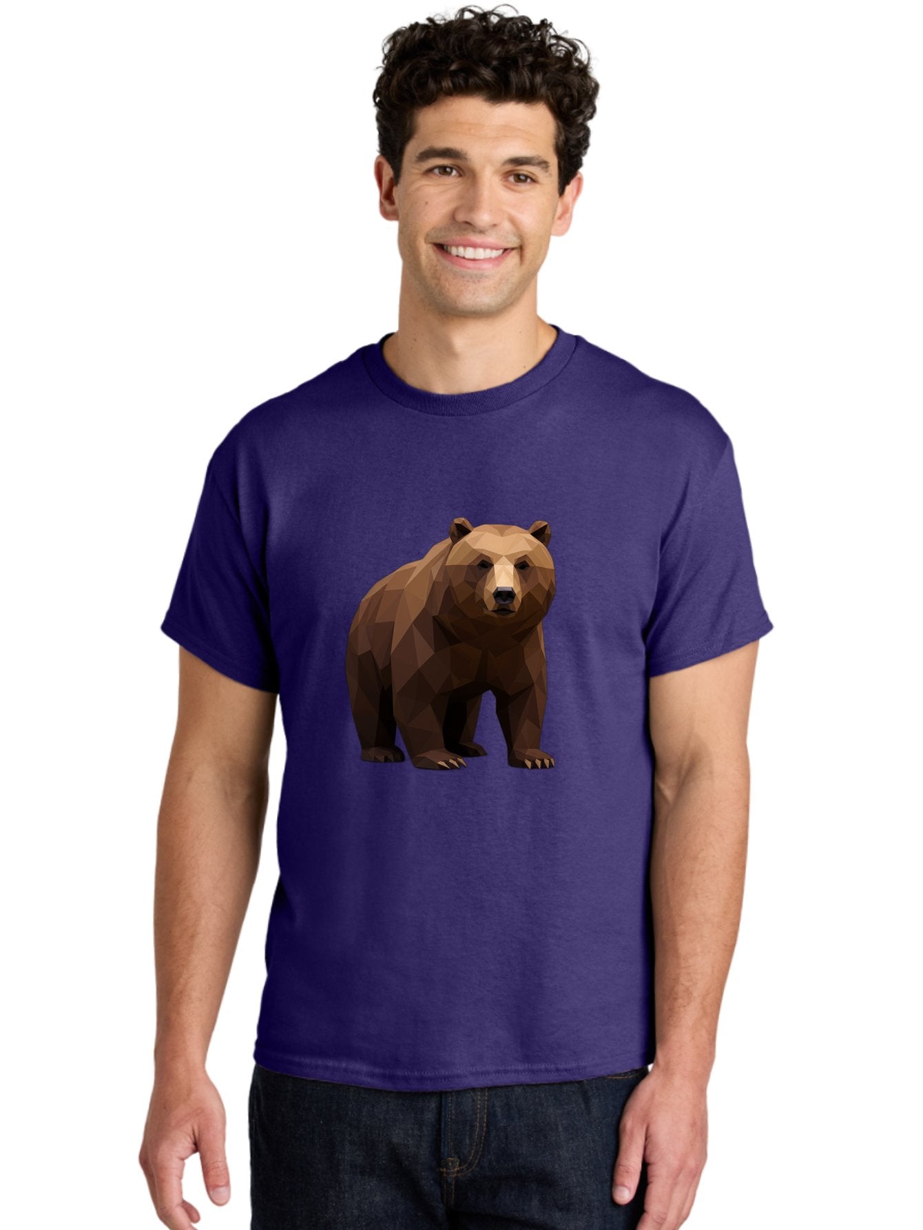 Geometric-Bear-2 Men'S Graphic Tee, 100% Cotton, Comfortable Casual Summer Wear, Machine Washable, Vintage Camera, Old Camera, Antique Camera, Black Camera, Classic Photography, Photography Equipment, Nostalgic Device, Film Camera, Camera Art Baf124 25