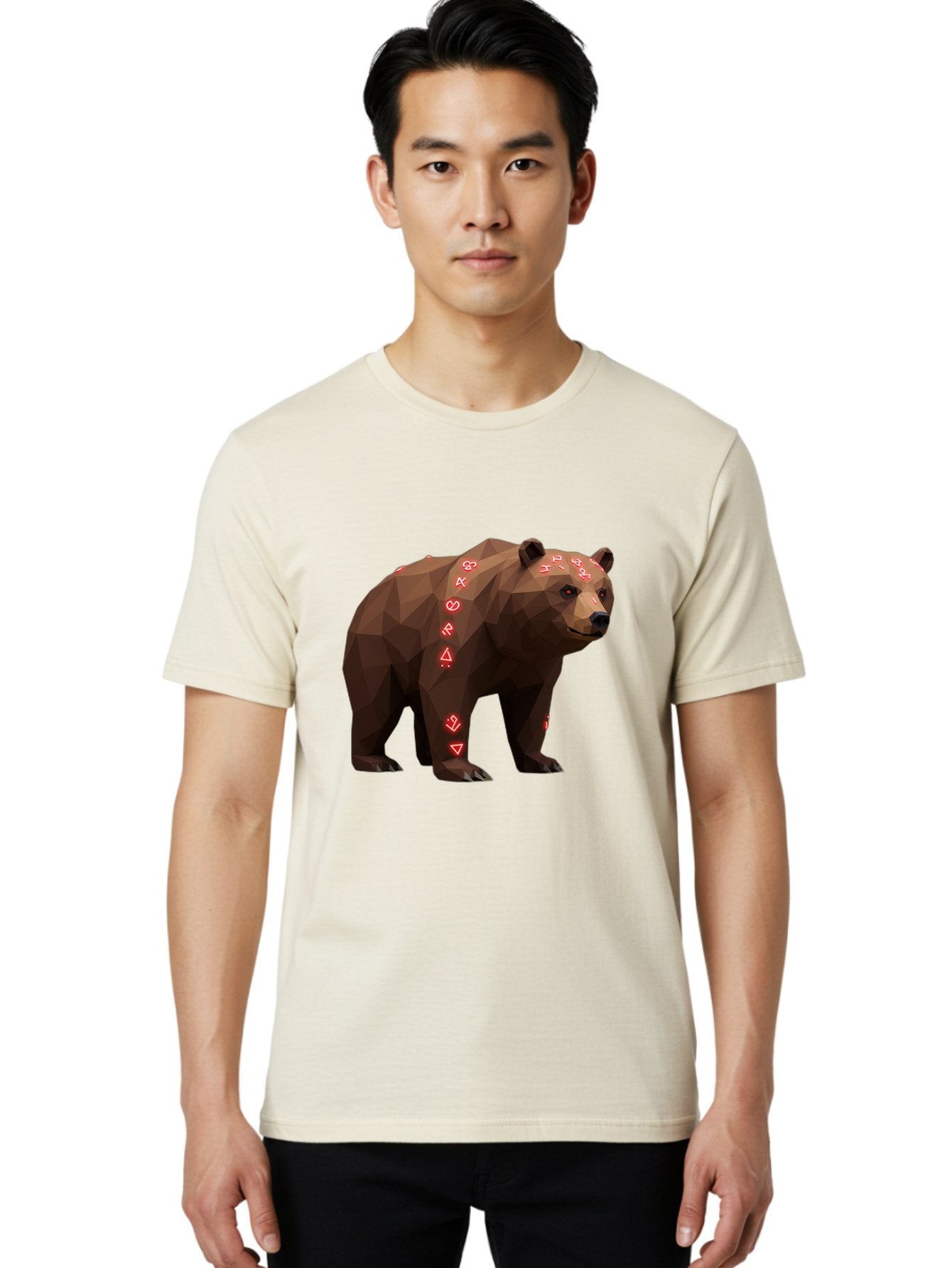 Geometric-Bear Men'S Graphic Tee, 100% Cotton, Comfortable Casual Summer Wear, Machine Washable, Vintage Camera, Old Camera, Antique Camera, Black Camera, Classic Photography, Photography Equipment, Nostalgic Device, Film Camera, Camera Art Baf125 22