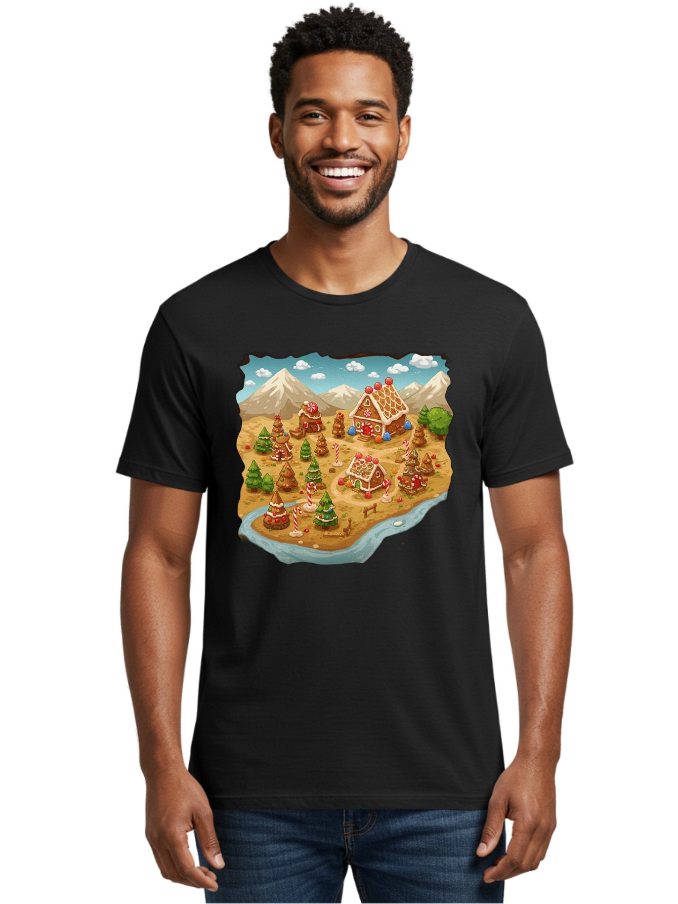 Gingerbread-Village Men'S Graphic Tee, 100% Cotton, Comfortable Casual Summer Wear, Machine Washable, Vintage Camera, Old Camera, Antique Camera, Black Camera, Classic Photography, Photography Equipment, Nostalgic Device, Film Camera, Baf129 20