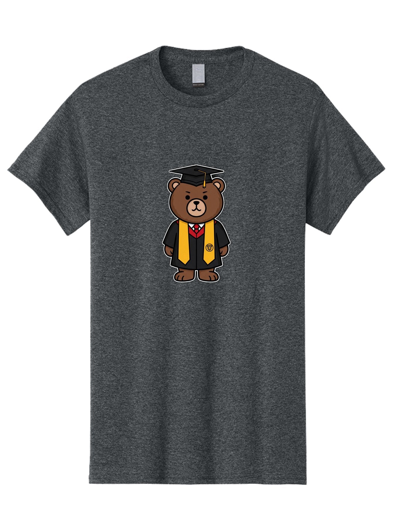 Graduation-Bear Men'S Graphic Tee, 100% Cotton, Comfortable Casual Summer Wear, Machine Washable, Vintage Camera, Old Camera, Antique Camera, Black Camera, Classic Photography, Photography Equipment, Nostalgic Device, Film Camera, Camera Art Baf134 14