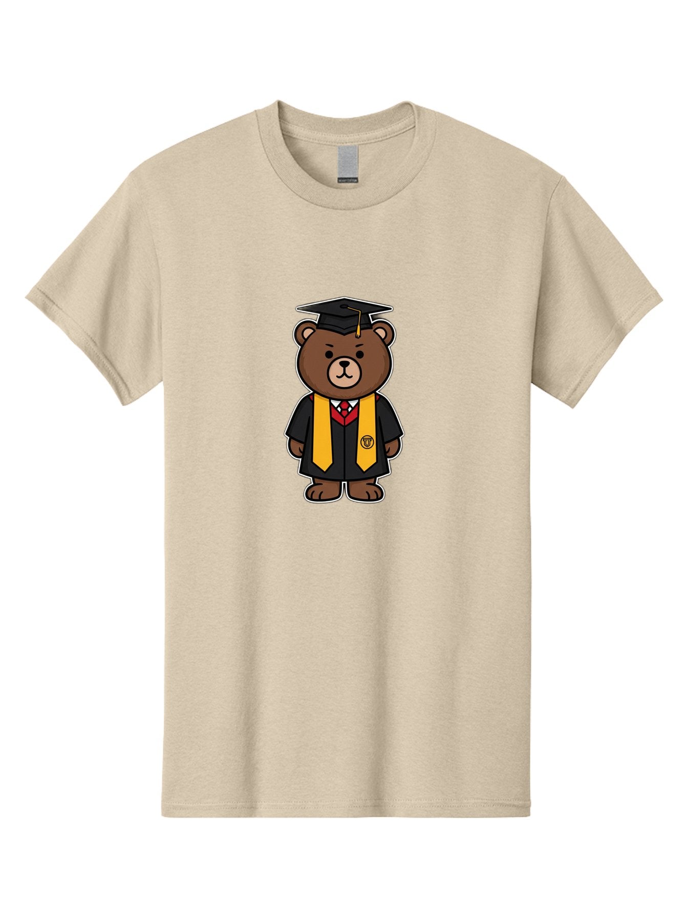 Graduation-Bear Men'S Graphic Tee, 100% Cotton, Comfortable Casual Summer Wear, Machine Washable, Vintage Camera, Old Camera, Antique Camera, Black Camera, Classic Photography, Photography Equipment, Nostalgic Device, Film Camera, Camera Art Baf134 6