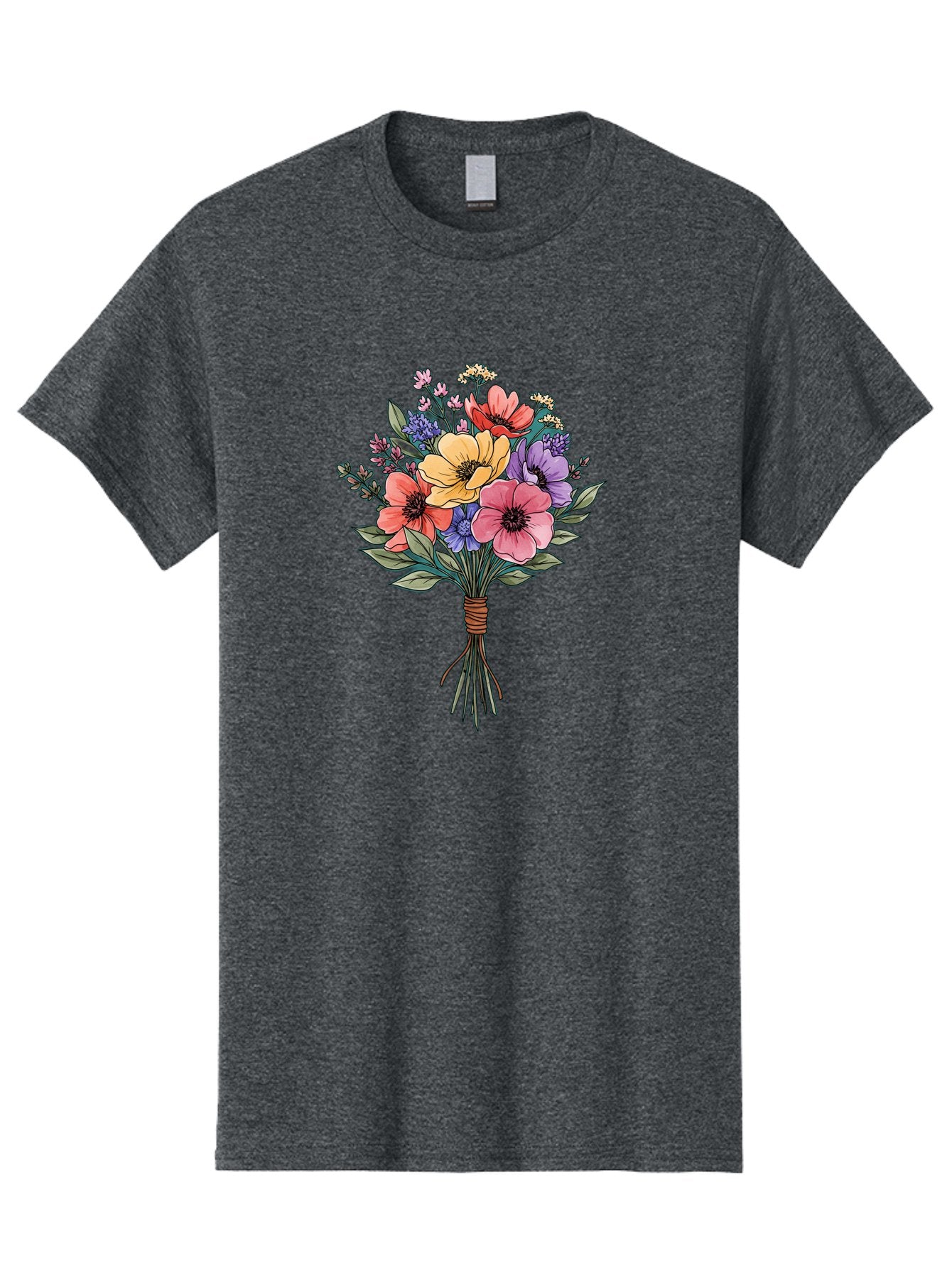 Illustrated-Flower-Bouquet Men'S Graphic Tee, 100% Cotton, Comfortable Casual Summer Wear, Machine Washable, Vintage Camera, Old Camera, Antique Camera, Black Camera, Classic Photography, Photography Equipment, Nostalgic Device, Film Camera, Baf150 14
